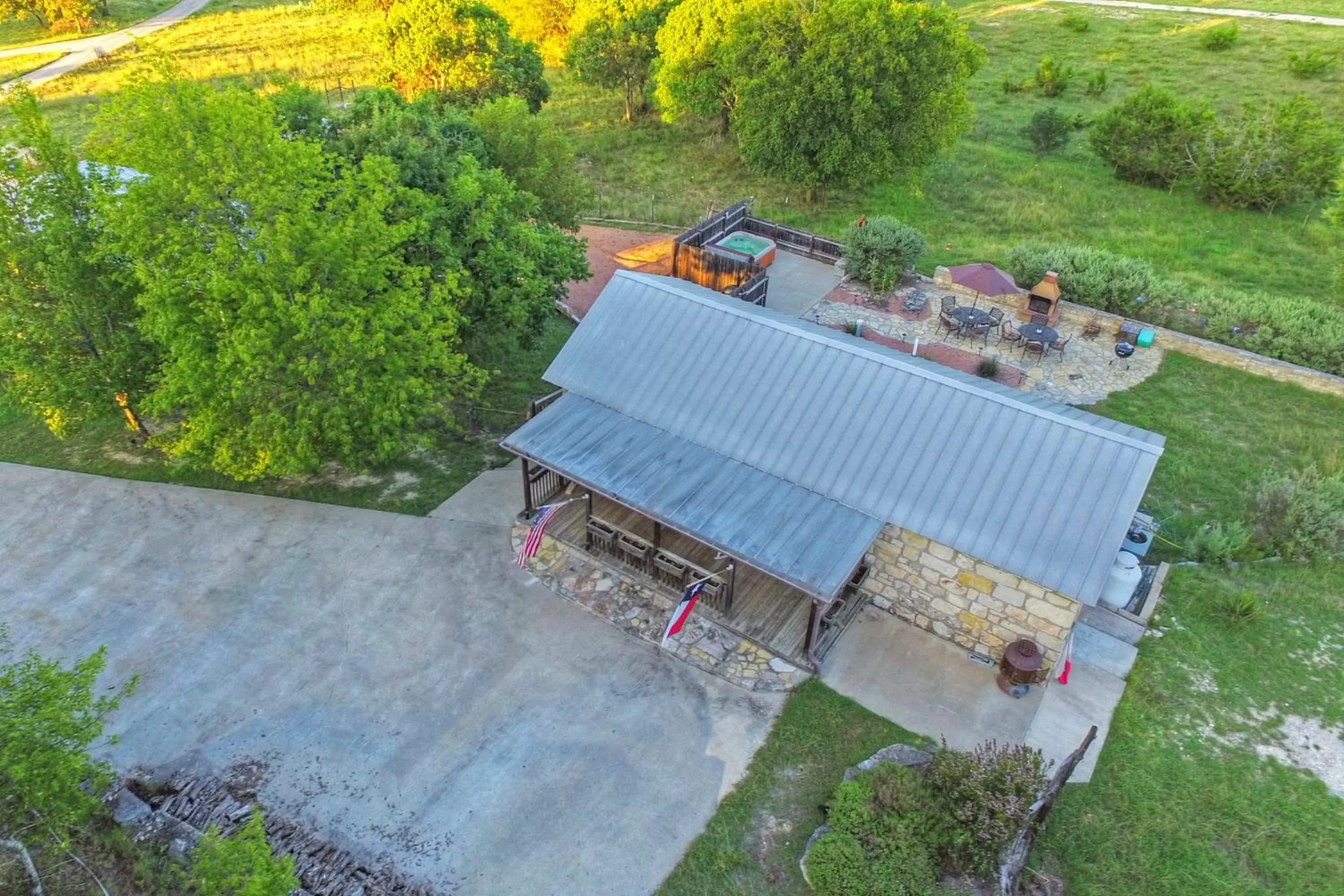 Patio, Bird's-eye View in A Barn At The Quarry