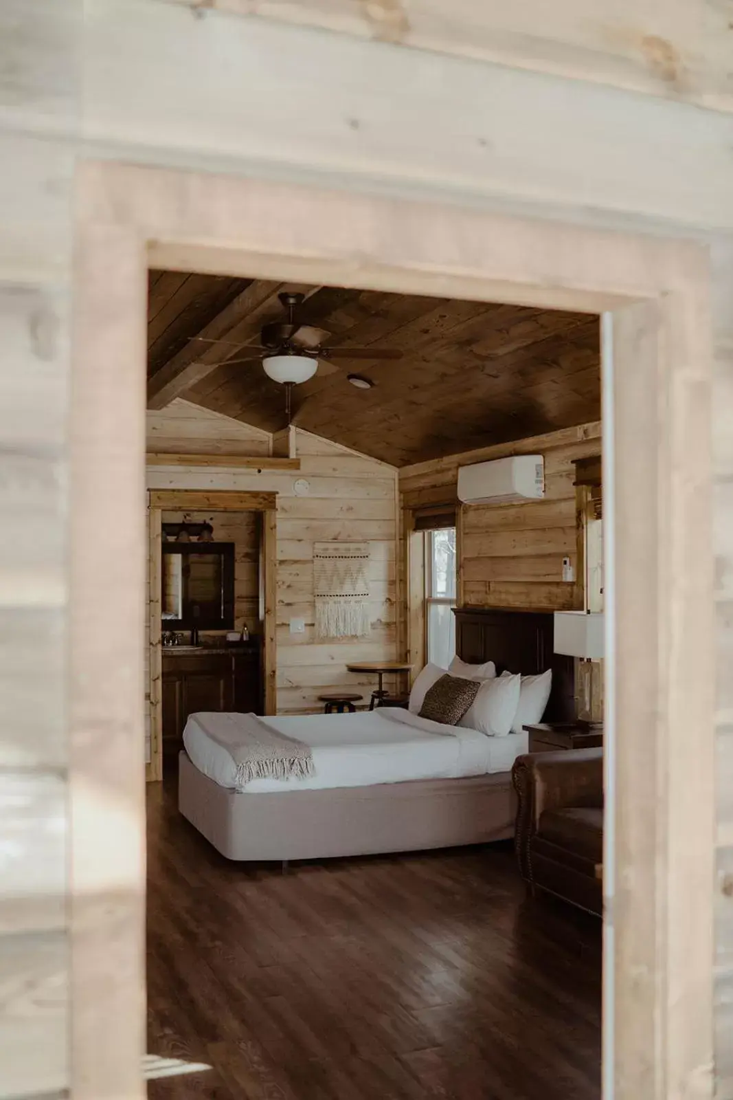 Bed, Bathroom in Teton Valley Resort