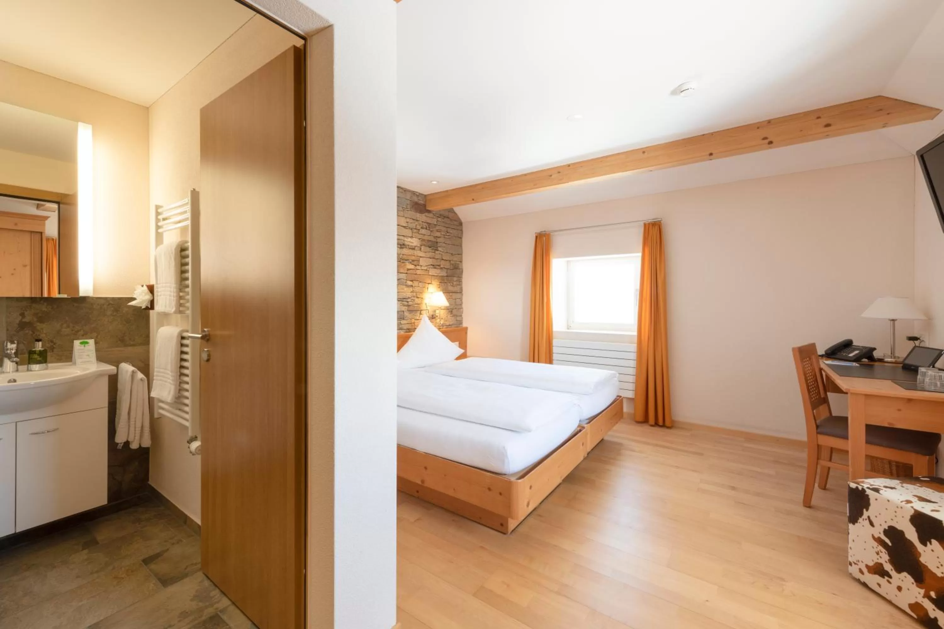 Bed in Berghotel Trübsee - Accessible Only by Cable Car