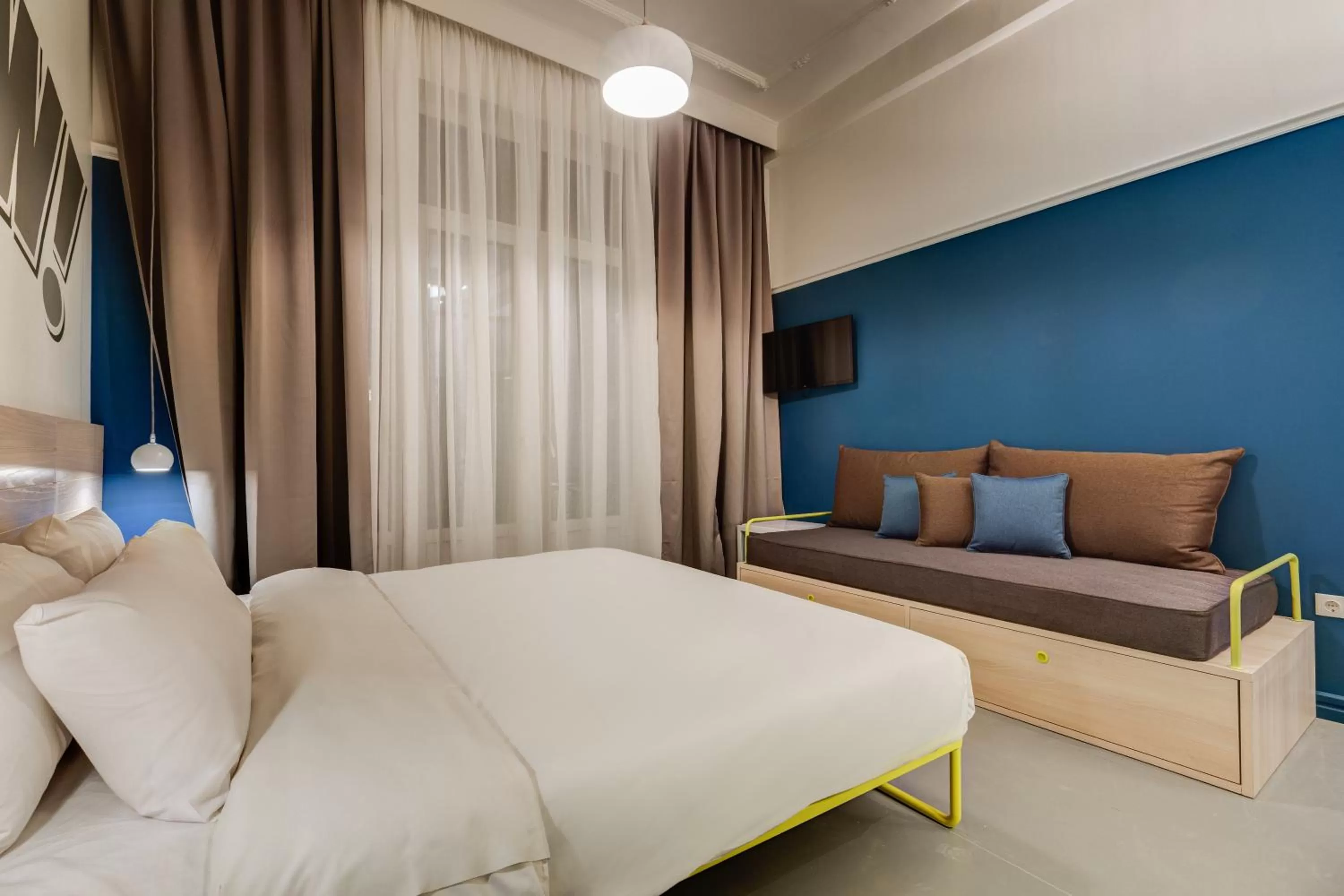 Decorative detail, Bed in Colors Urban Hotel Thessaloniki