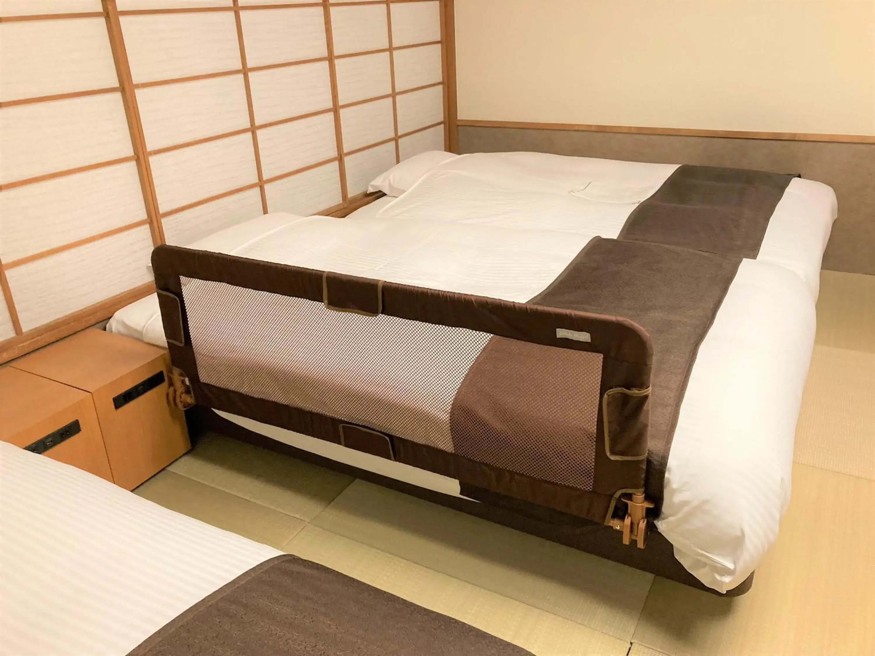 Bed in Osaka River Side Hotel