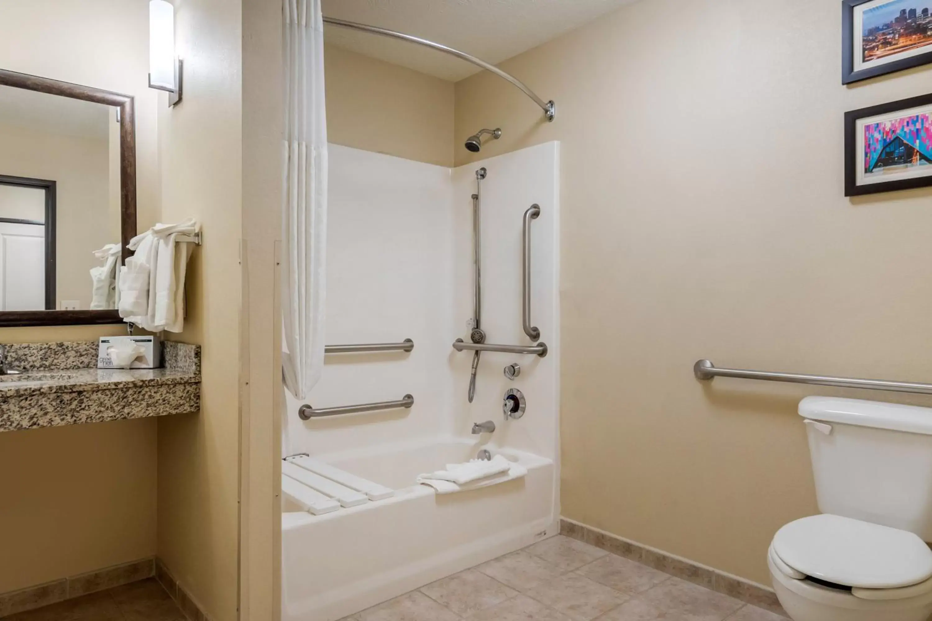 Bathroom in Comfort Suites Speedway - Kansas City