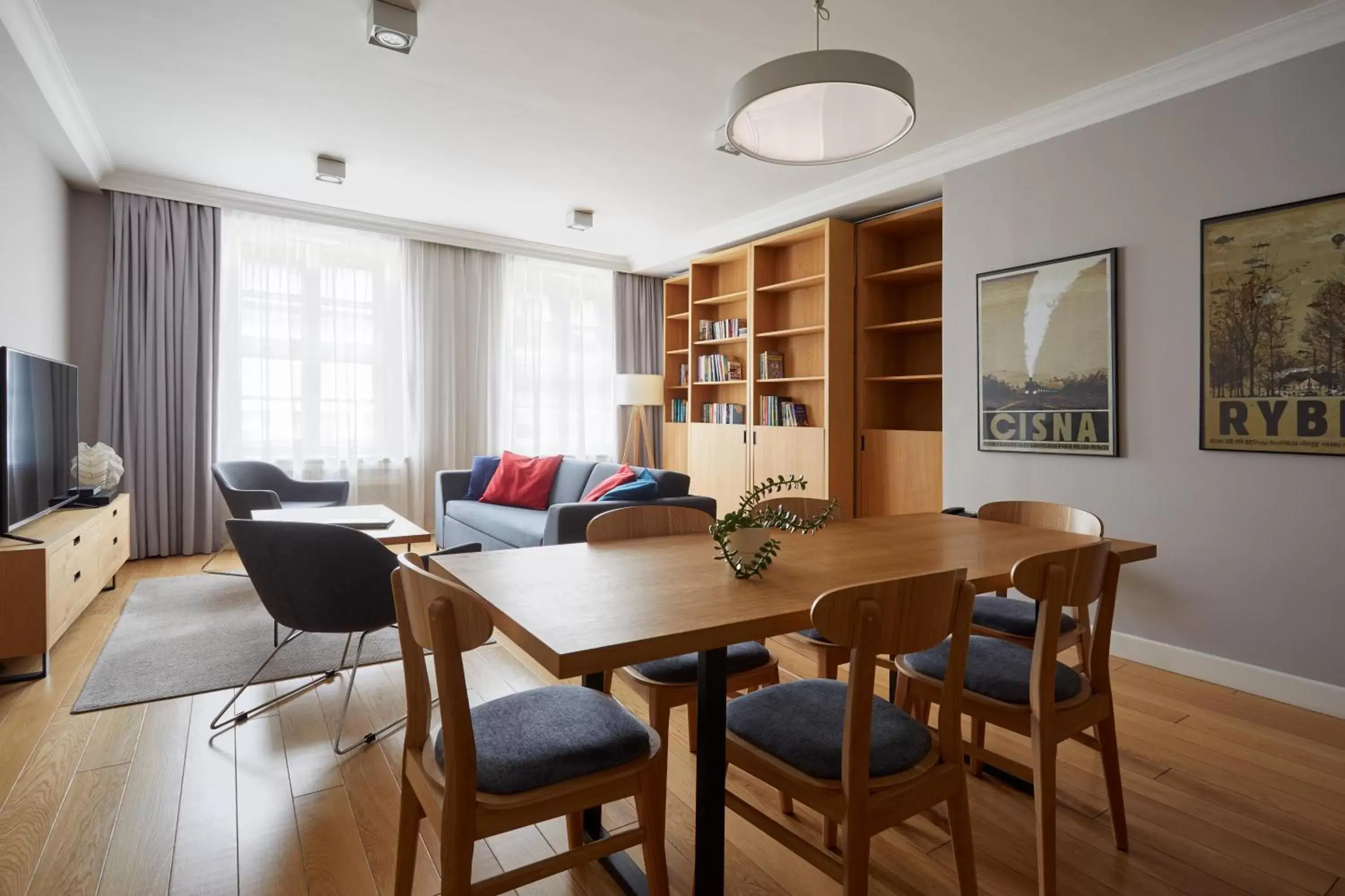 Library in STRADONIA Serviced Apartments