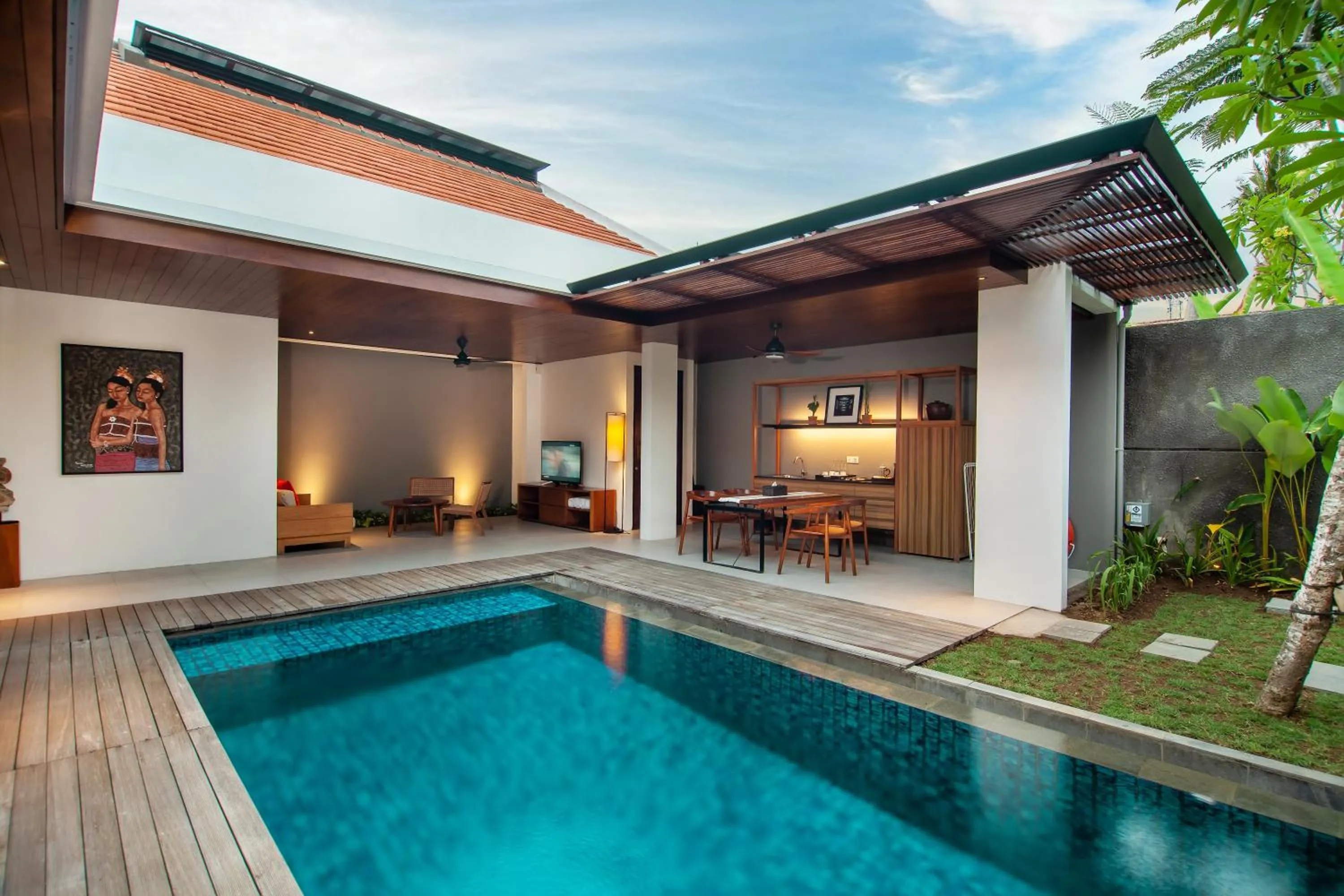 Pool view in Abia Villa Legian