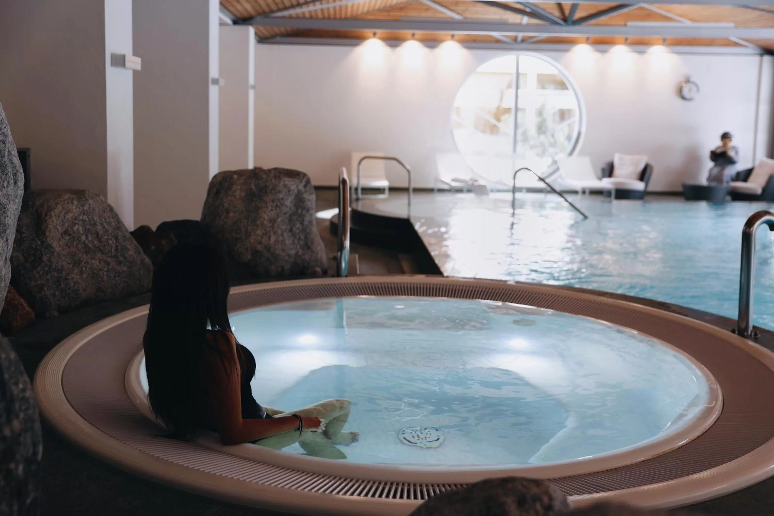 Swimming pool in Hotel Steinbock Pontresina