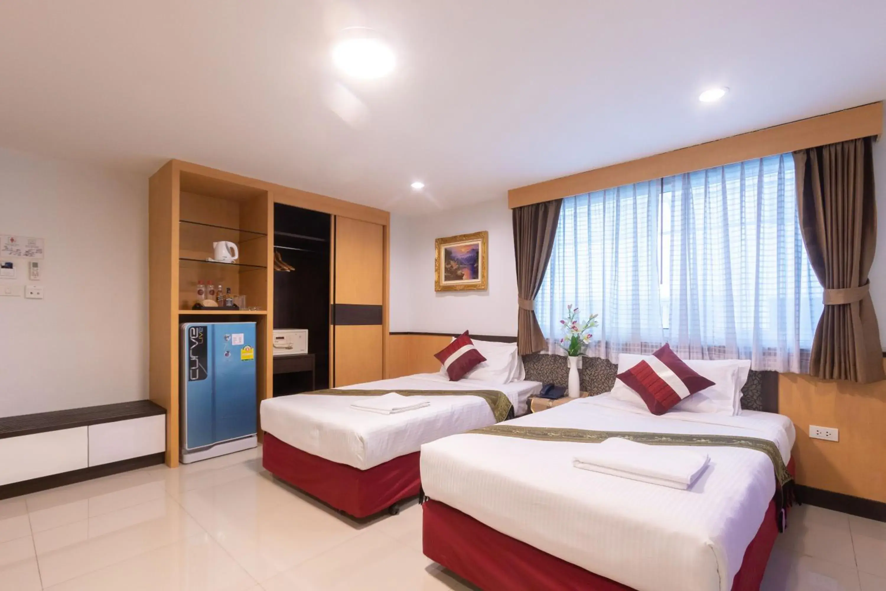 Bed in Gusto Pratunam Hotel