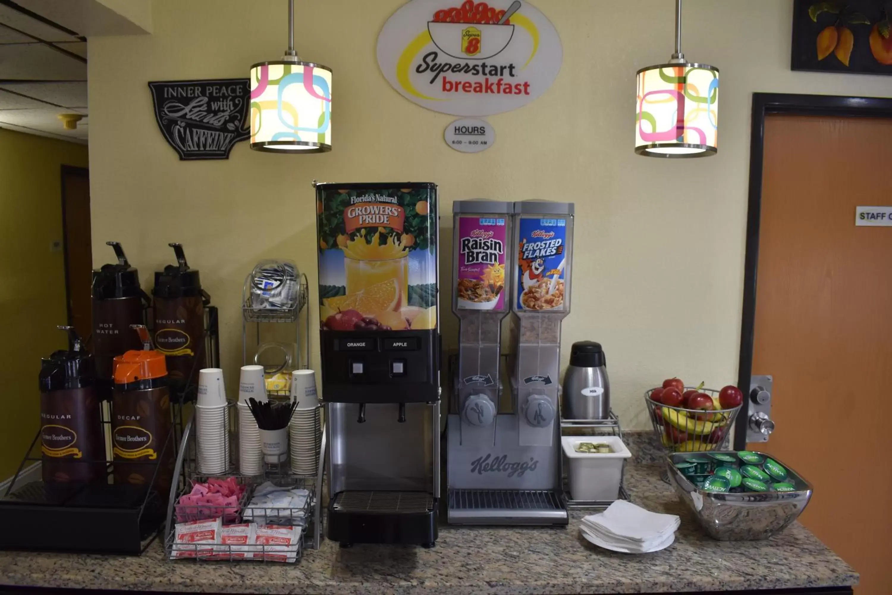 Continental breakfast in Super 8 by Wyndham Newport News/Jefferson Ave.