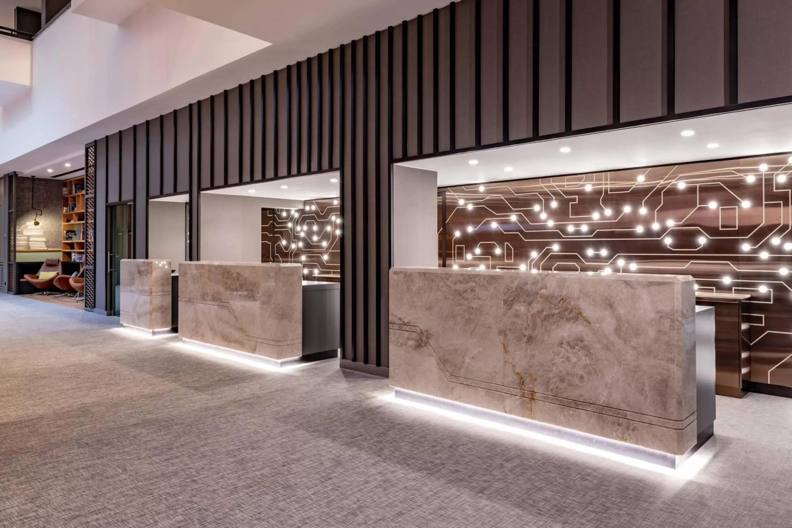 Lobby or reception in Stuttgart Marriott Hotel Sindelfingen