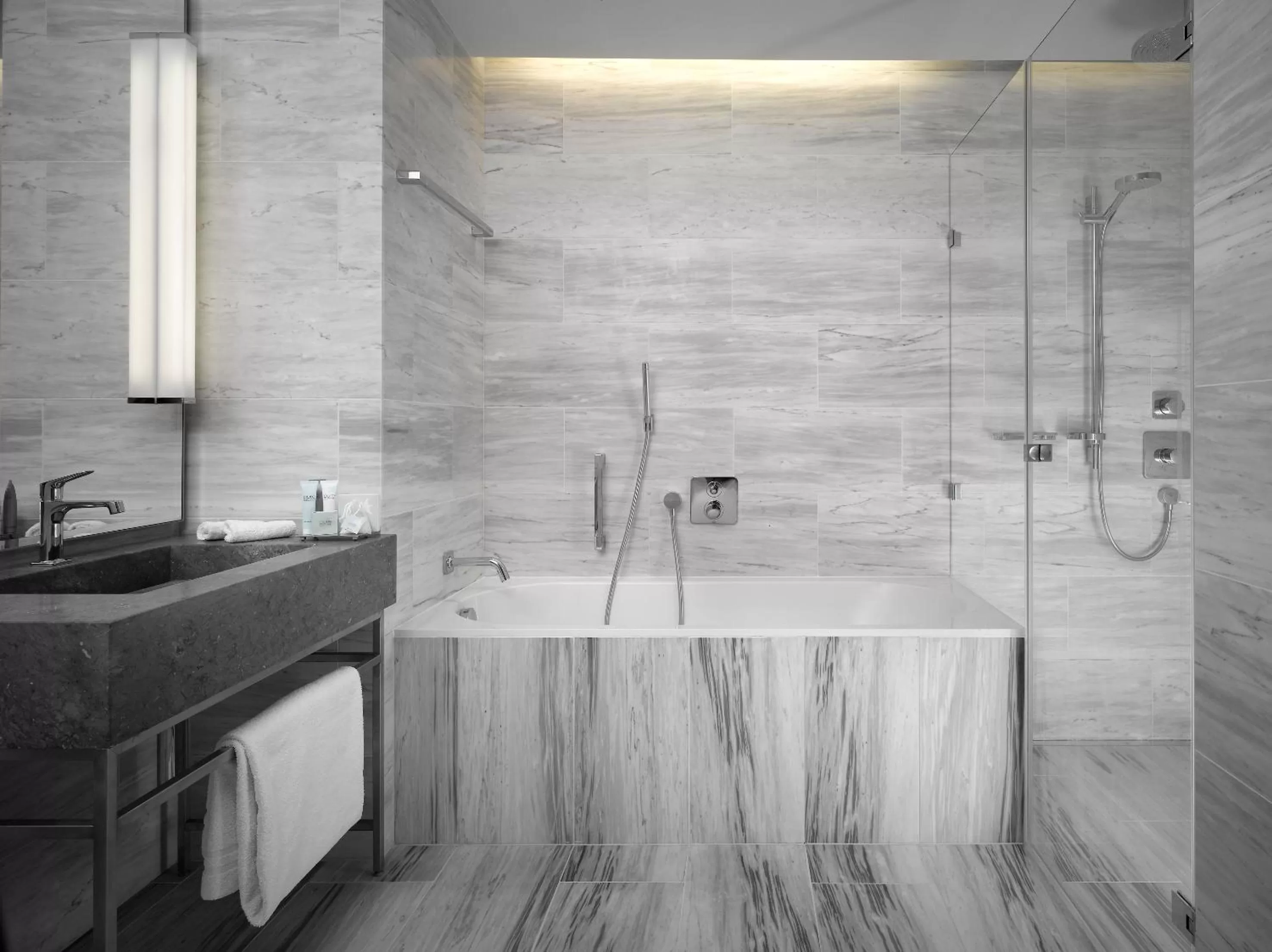 Bathroom in The Emblem Prague Hotel - Preferred Hotels & Resorts