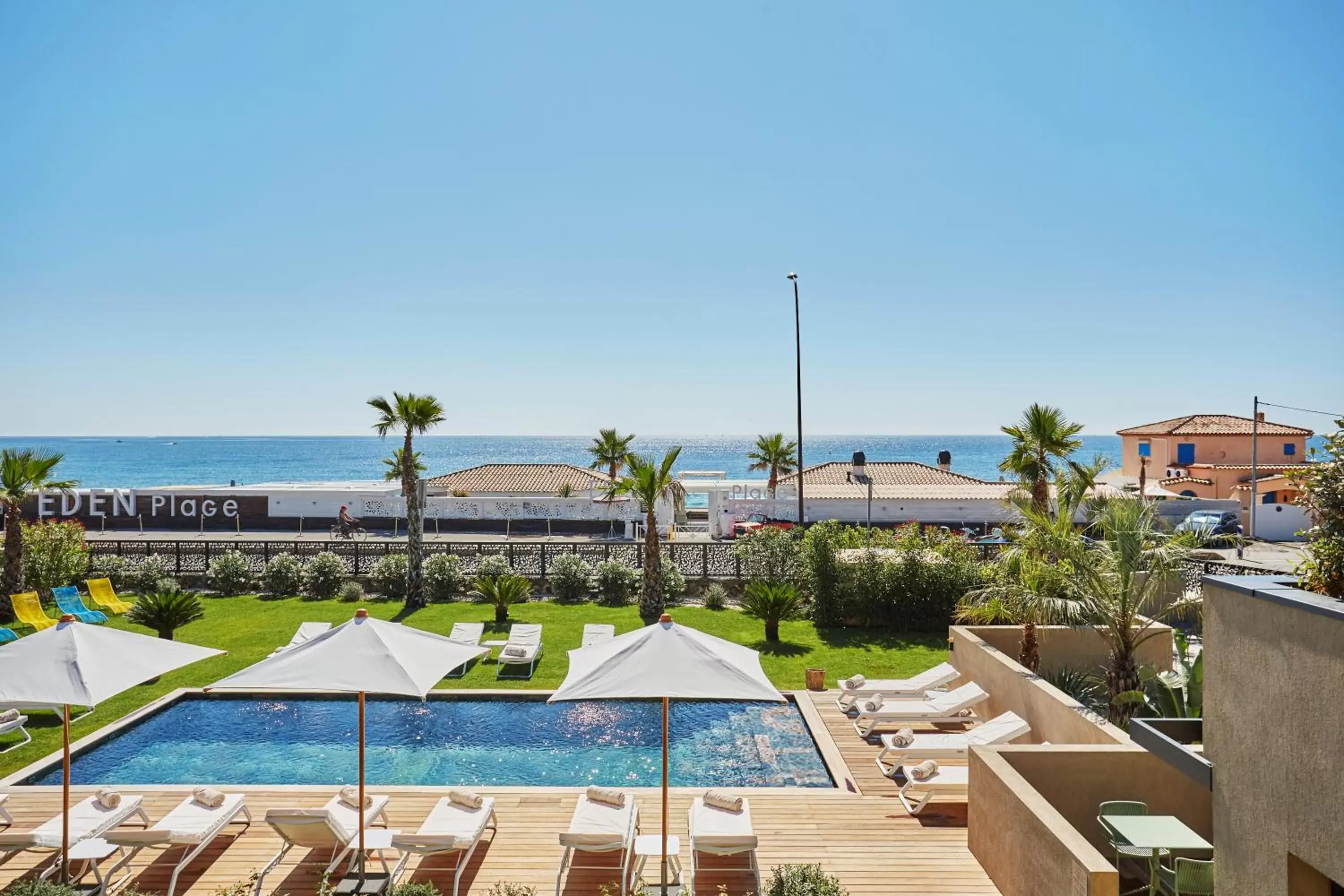 View (from property/room), Pool View in EDEN HÔTEL