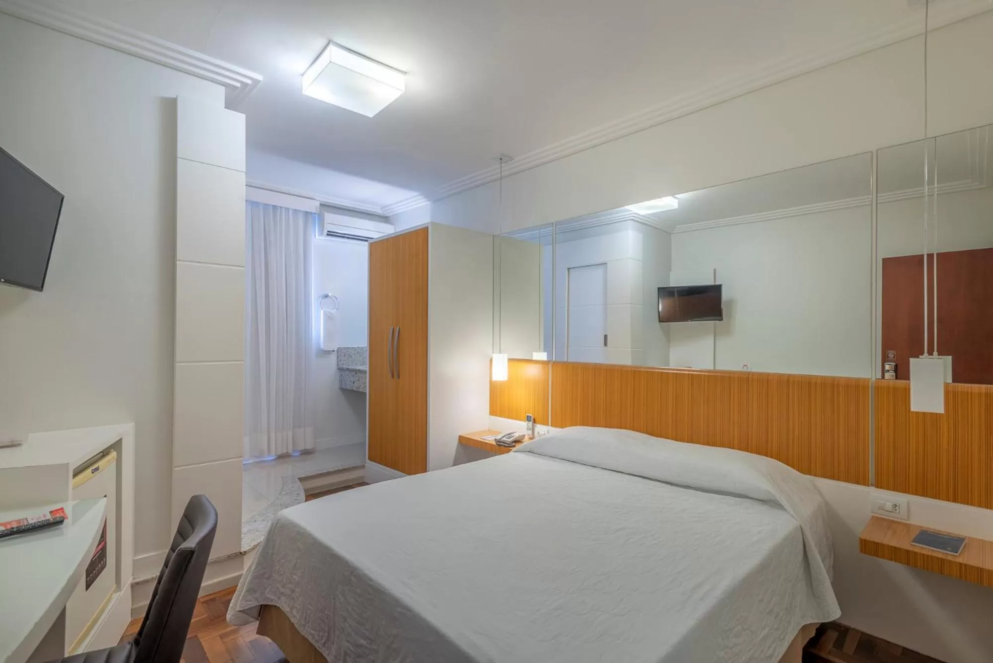 Bed in Hotel Glória Blumenau