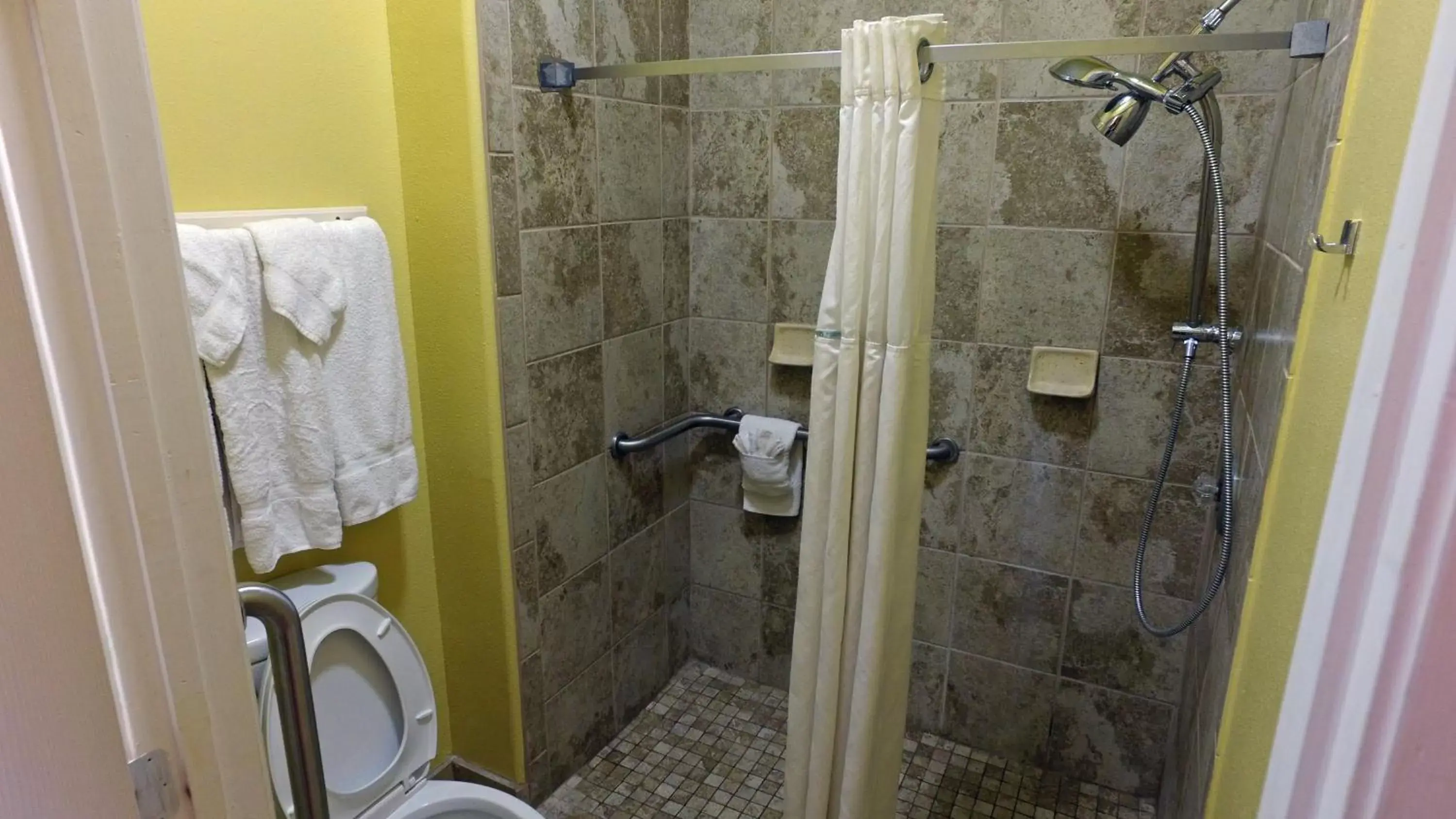 Queen Room with Two Queen Beds and Roll-In Shower - Mobility Accessible/Non-Smoking in Ramada by Wyndham & Suites South Padre Island Queen Room with Two Queen Beds and Roll-In Shower - Mobility Accessible/Non-Smoking in Ramada by Wyndham & Suites South Padre Island