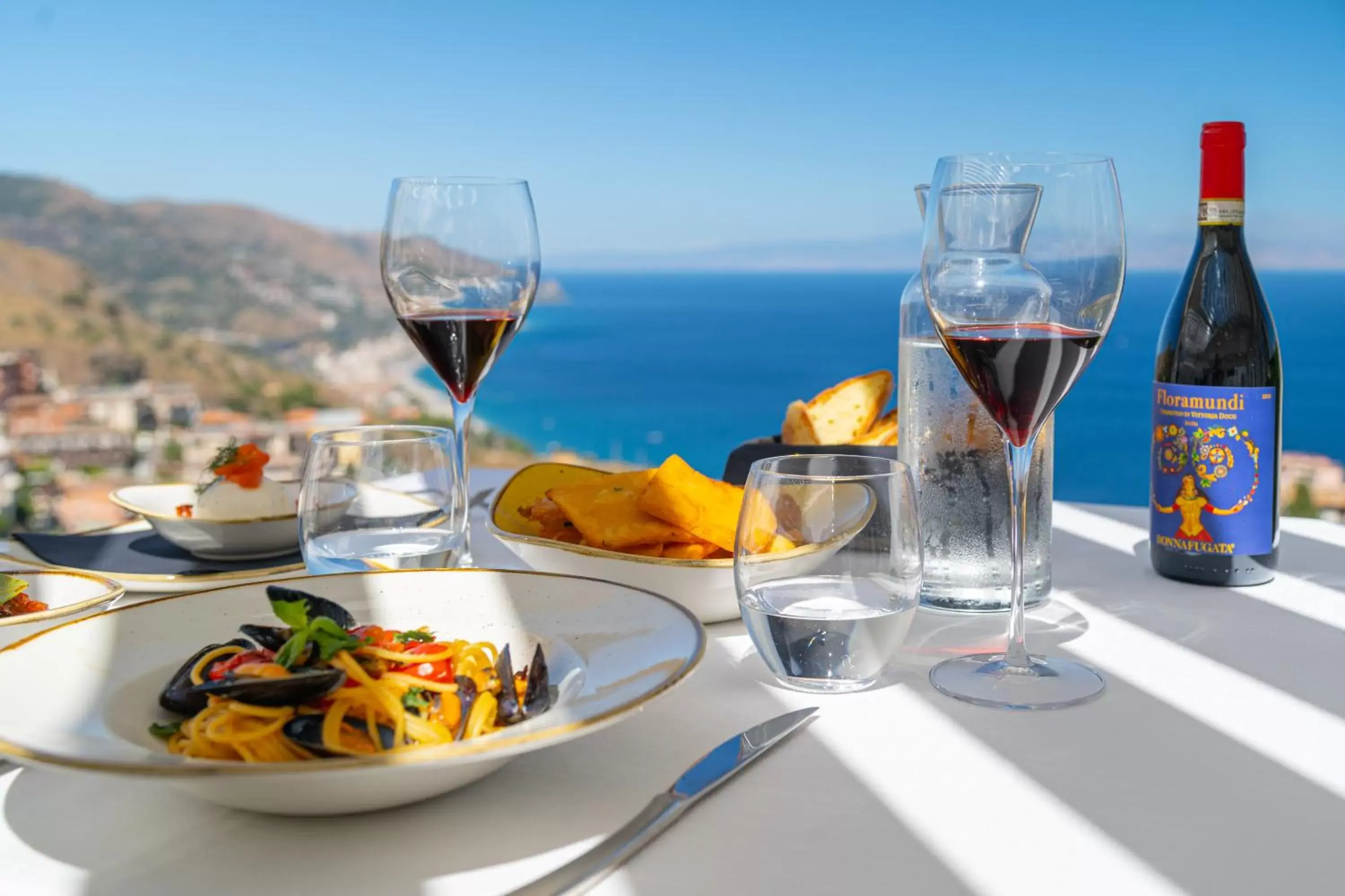 Food and drinks in Splendid Hotel Taormina