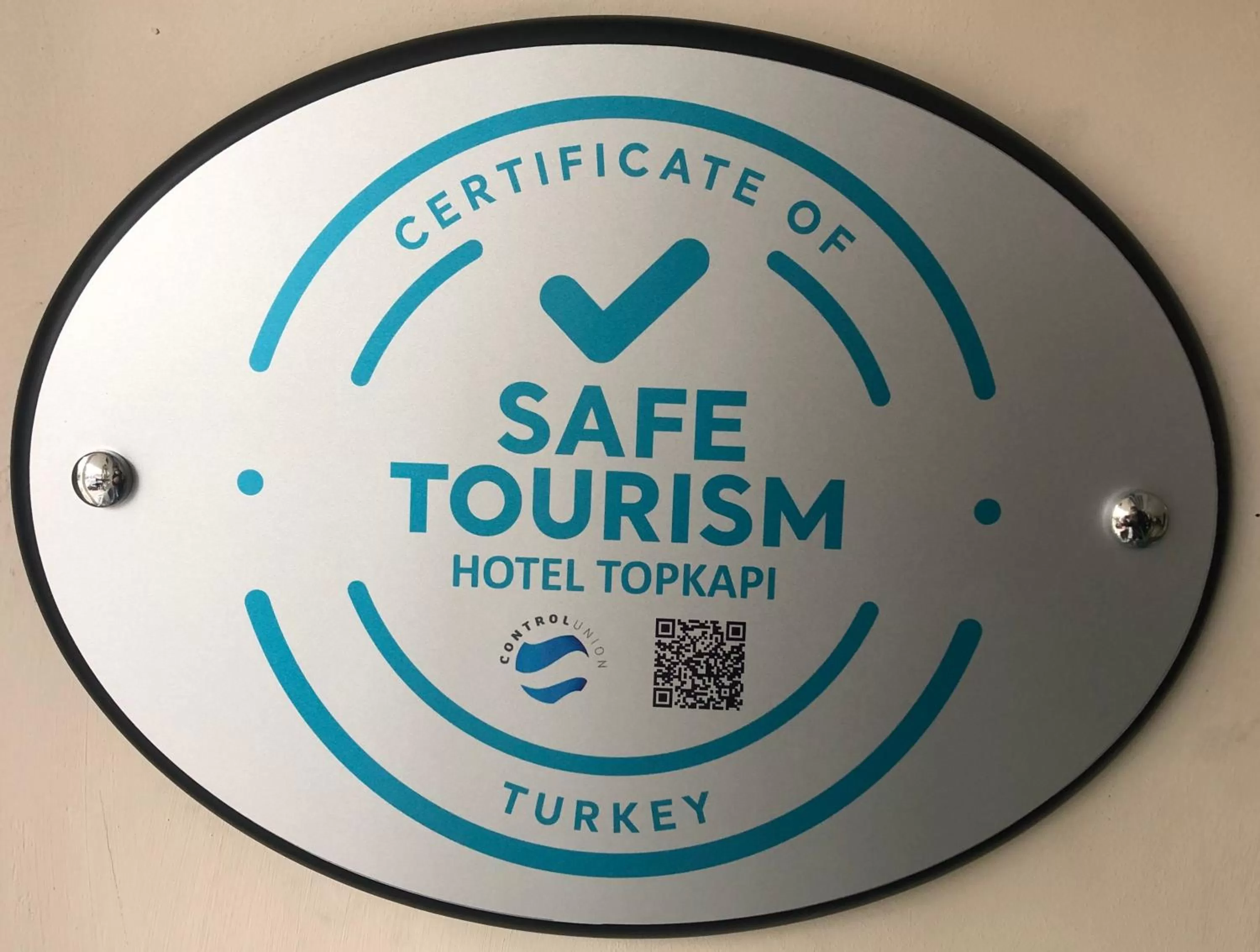 Certificate/Award in Hotel Topkapı