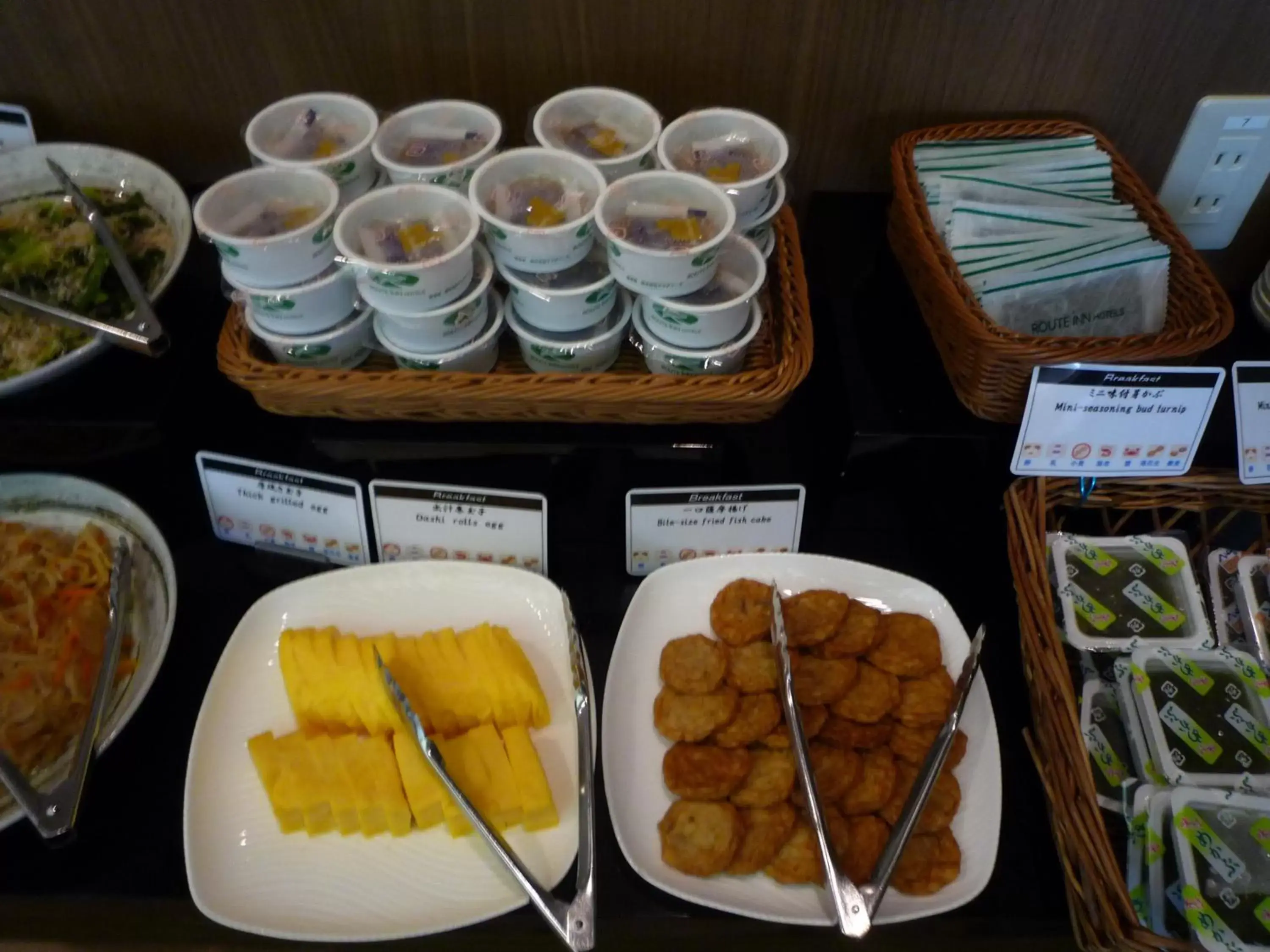 Buffet breakfast, Food in Route Inn Grantia Komatsu Airport
