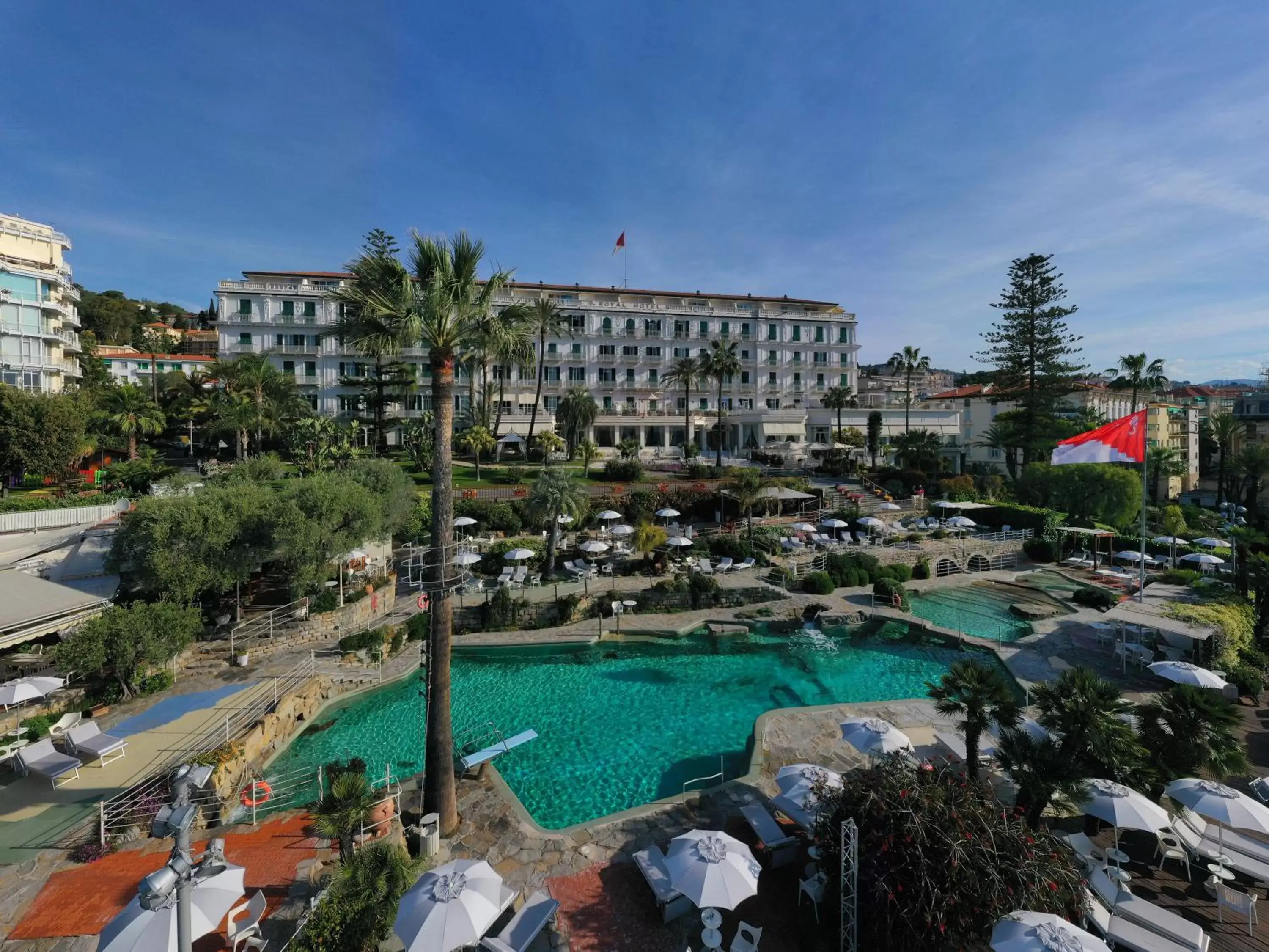 Swimming pool, Pool View in Royal Hotel Sanremo