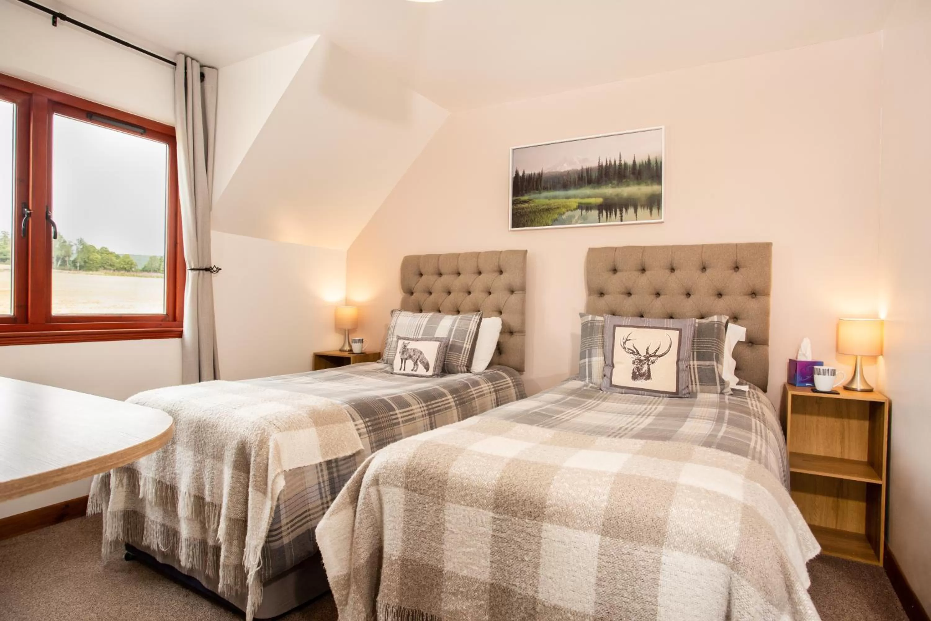 Bed in Beechwood Lodge