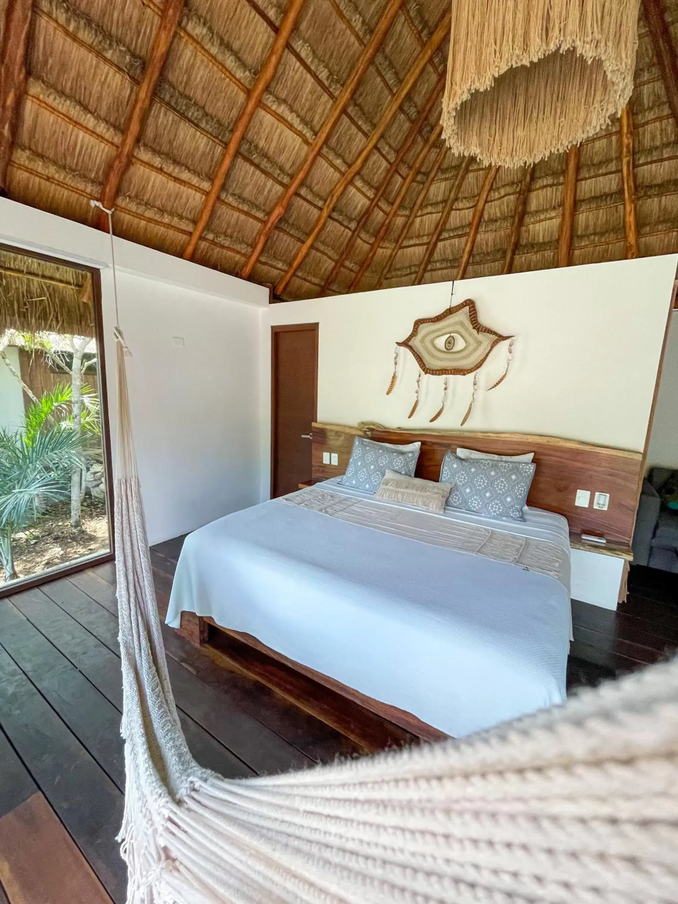 Bedroom, Bed in Zamna eco-lodge Tulum