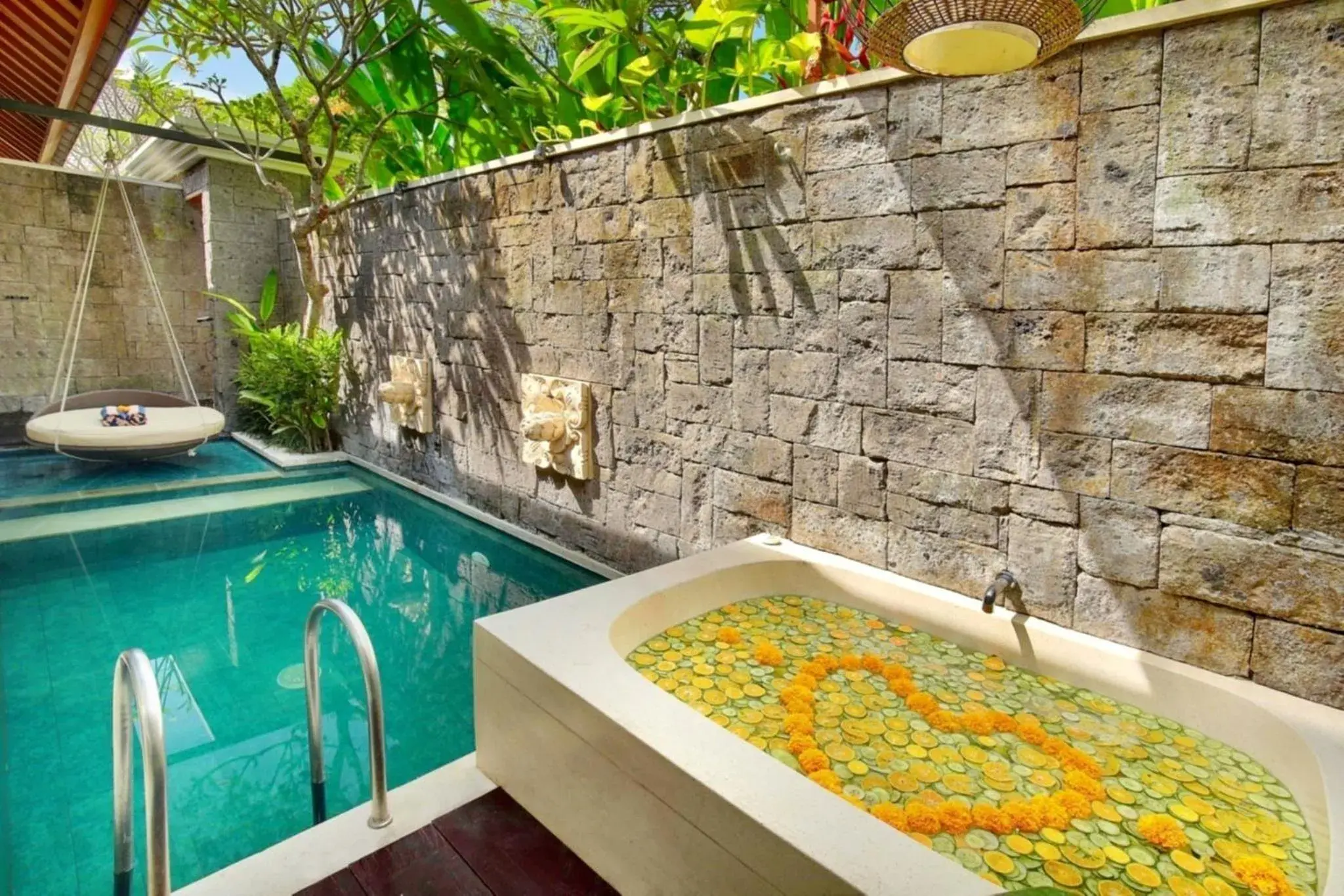 Hot Tub, Swimming Pool in Ini Vie Villa Legian by Ini Vie Hospitality