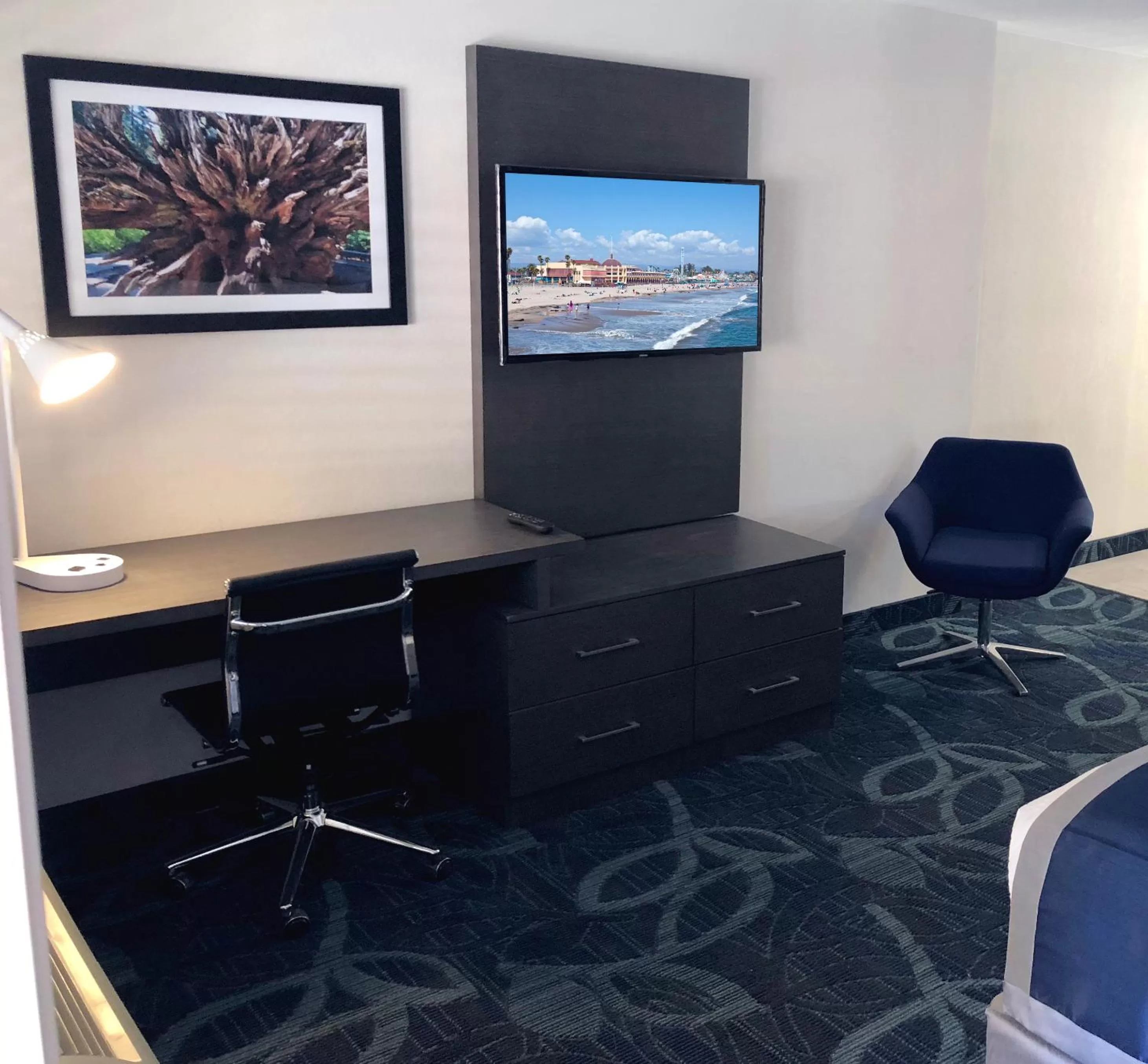 Seating area in The Historic Brookdale Lodge, Santa Cruz Mountains