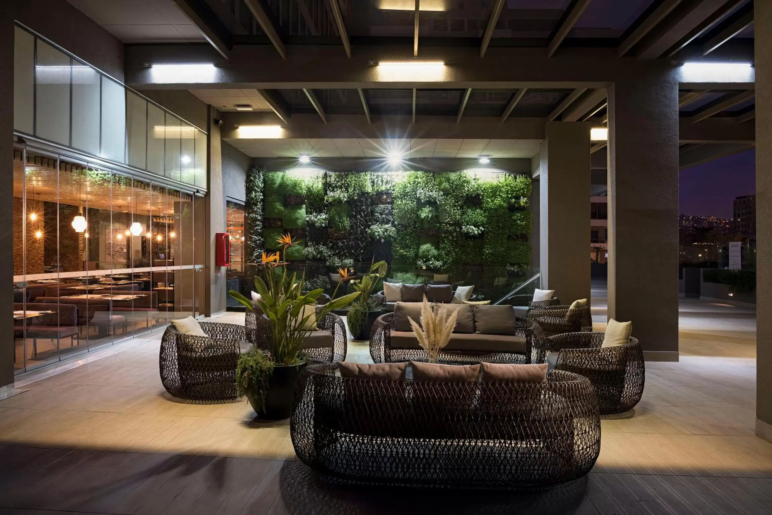 Balcony/Terrace, Lobby/Reception in Novotel Vina del Mar