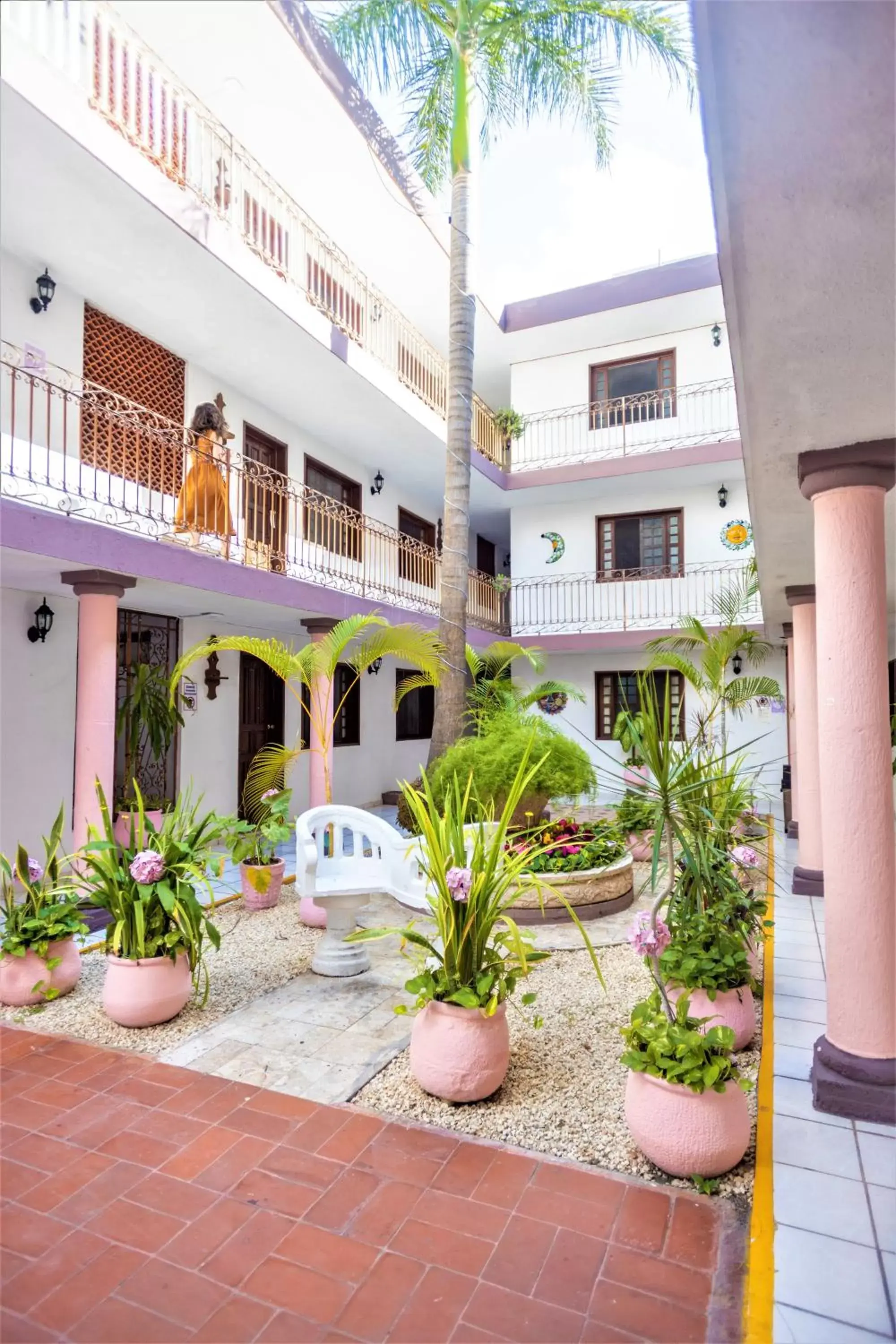 Patio, Property Building in Hotel Santa Lucía