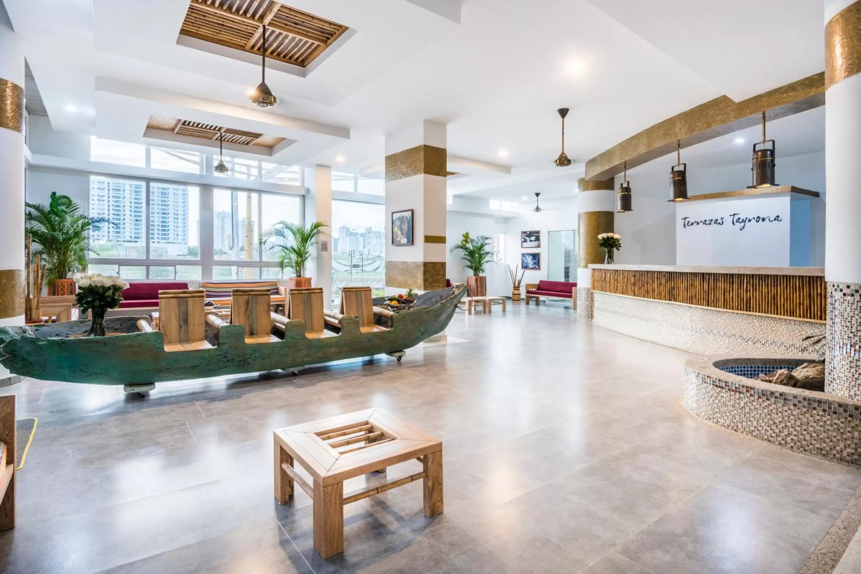 Lobby or reception, Lounge/Bar in Terrazas Tayrona Travelers Apartamentos y Suites