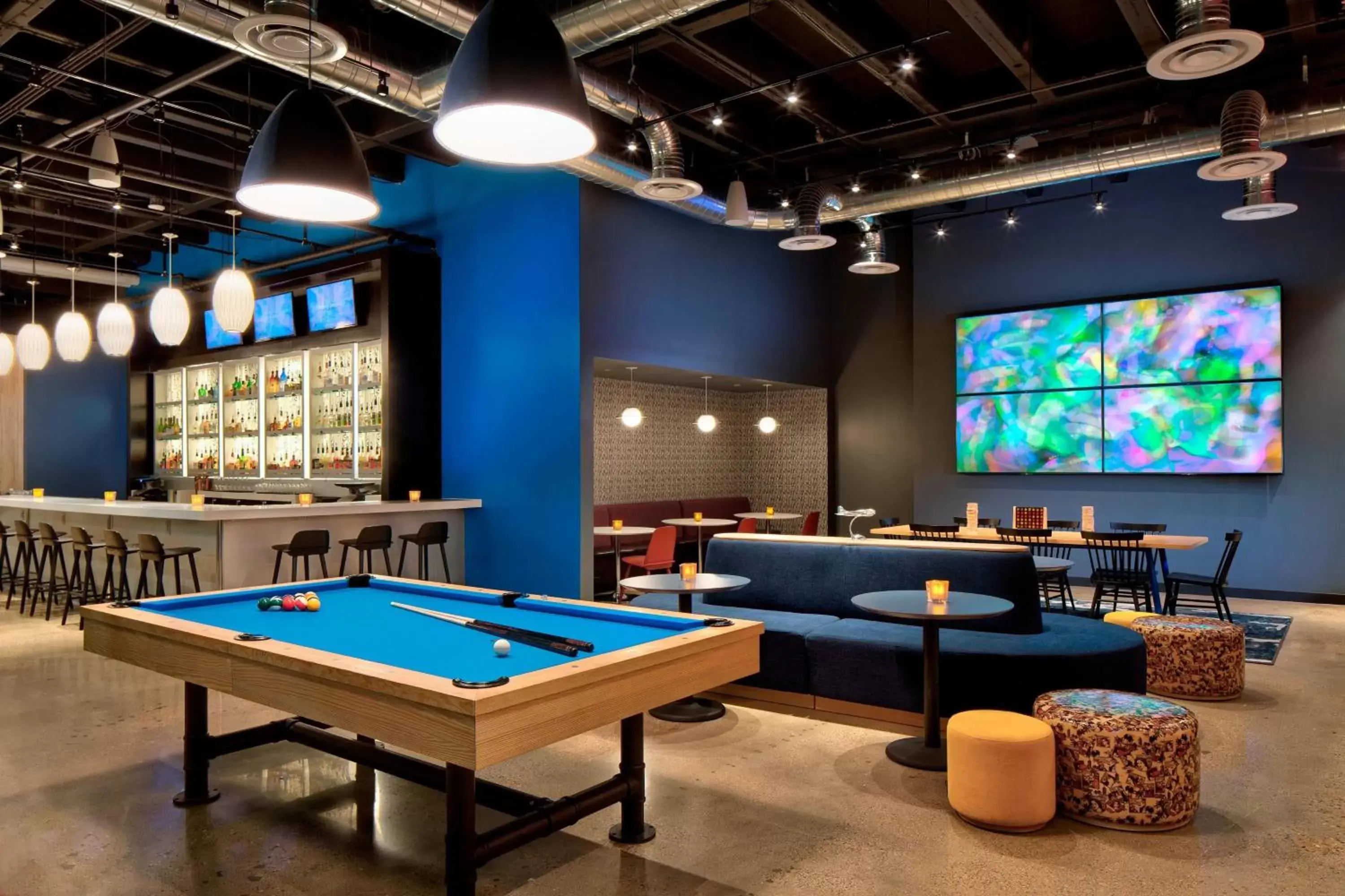 Lounge or bar, Billiards in Aloft Fort Worth Downtown
