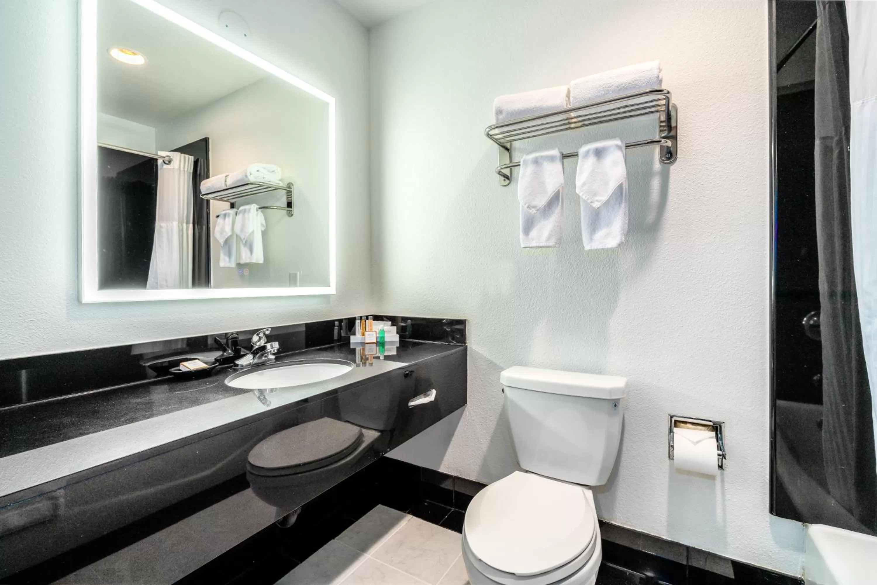 Shower in Century Park Hotel LA