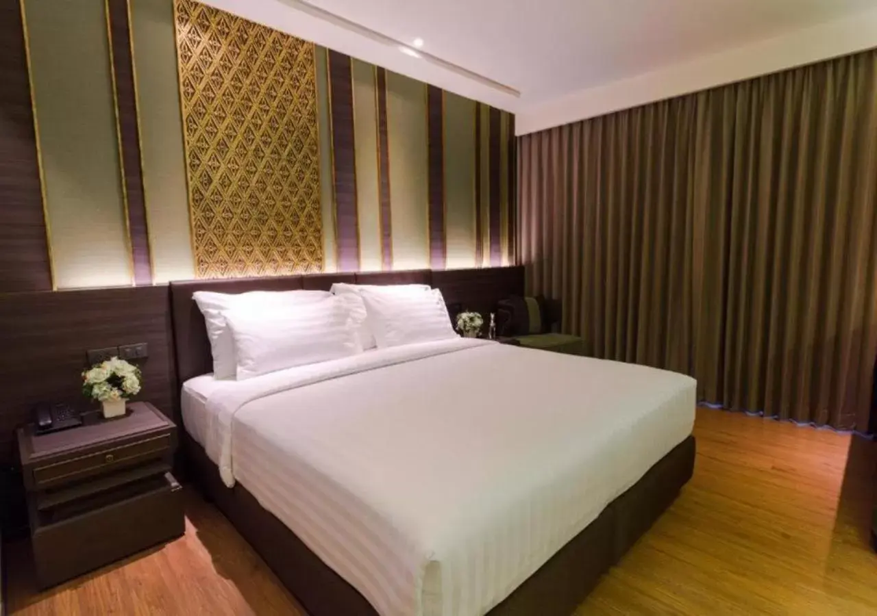 Bed in Chillax Heritage Hotel Khaosan - SHA Extra Plus