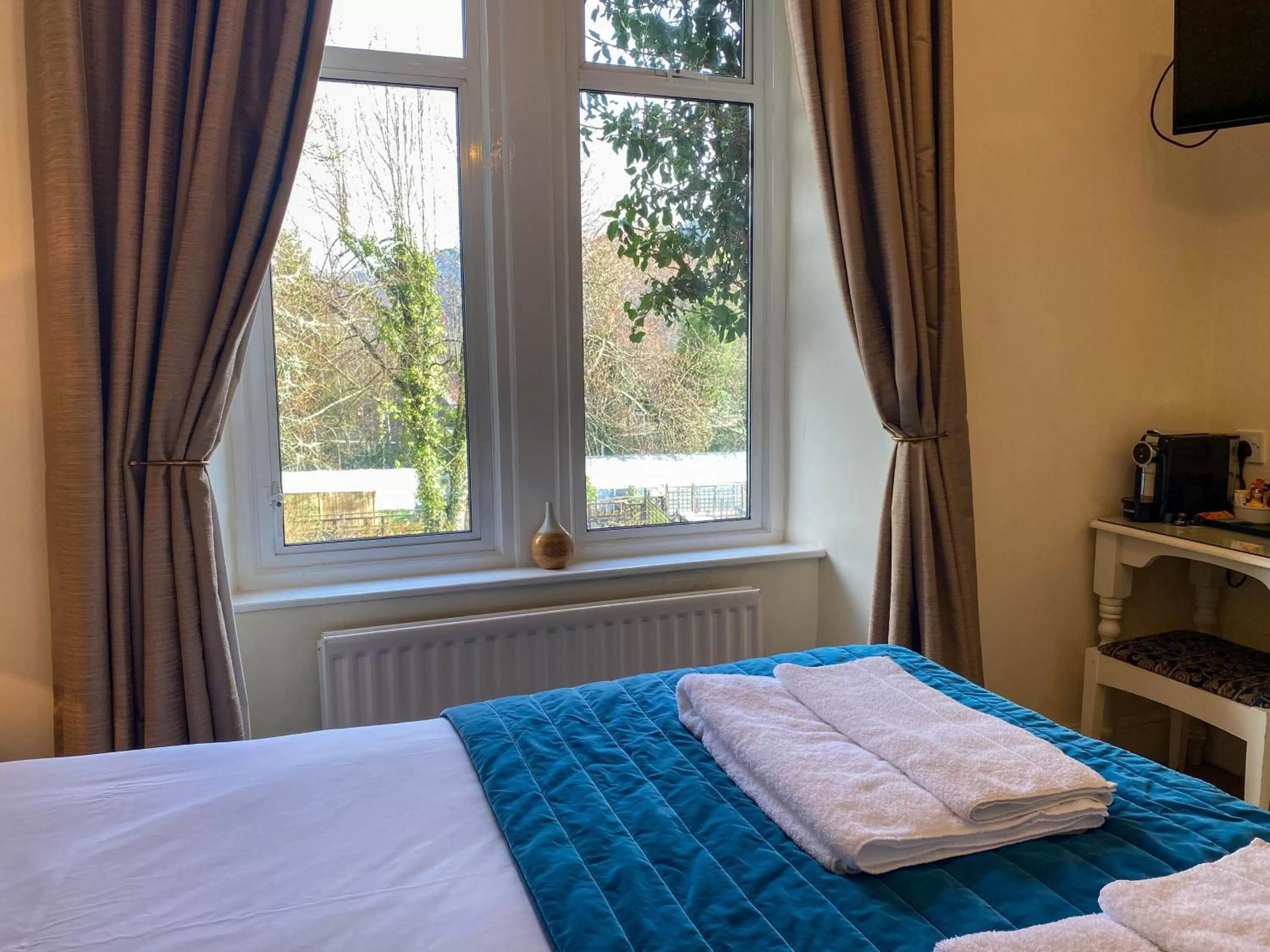 Bed in Glan Aber Hotel