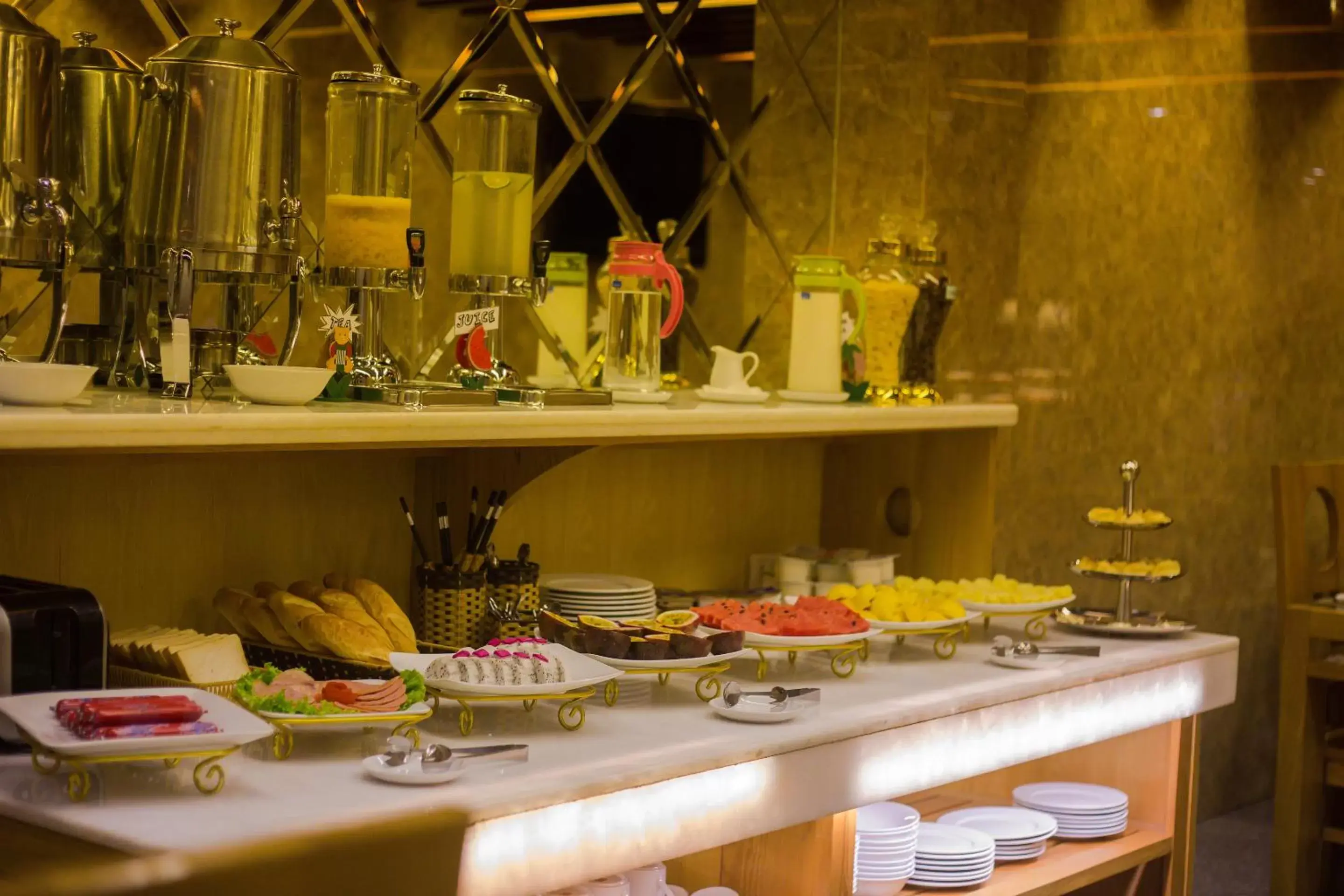 Buffet breakfast in Golden Art Hotel
