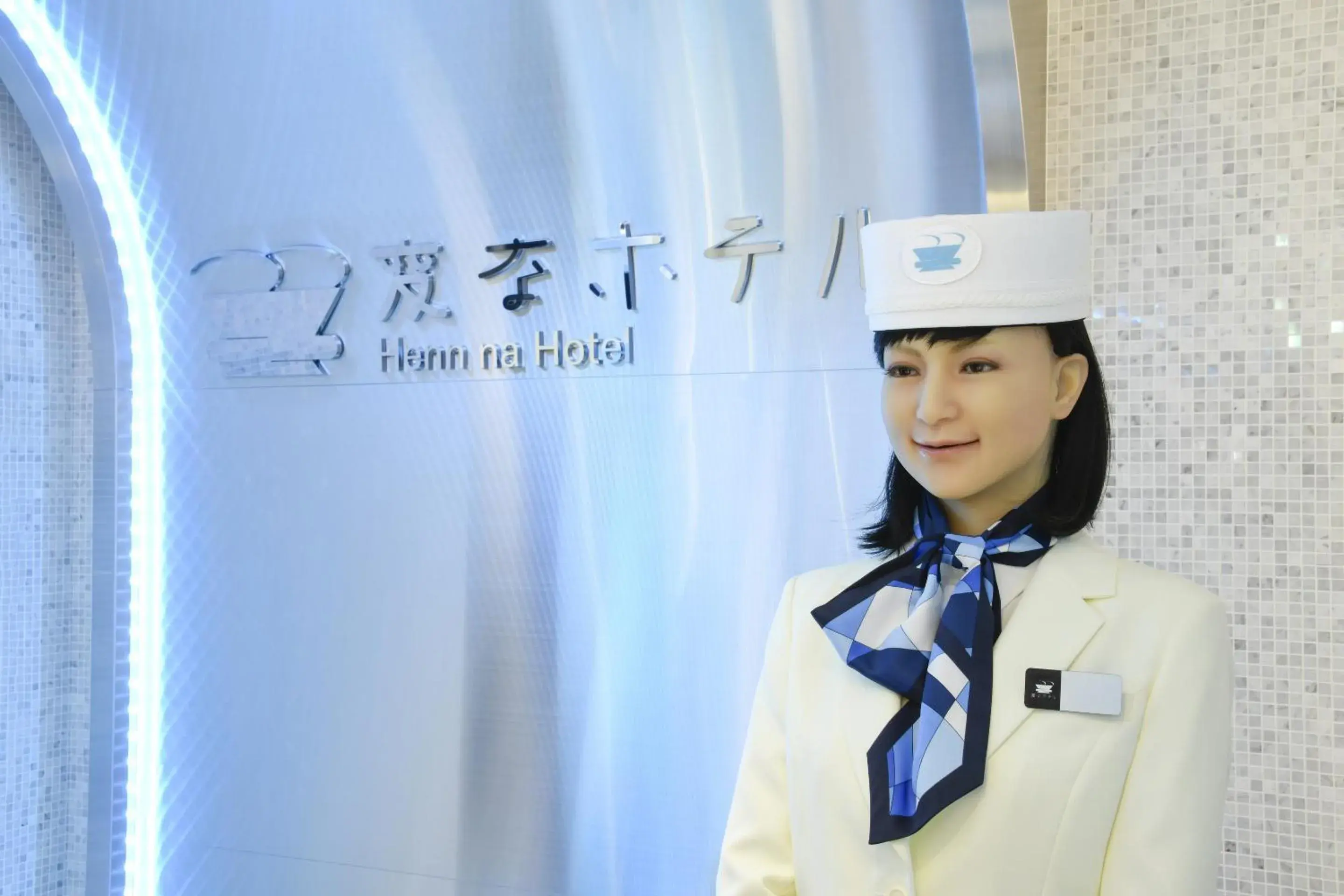 Staff in Henn na Hotel Tokyo Hamamatsucho