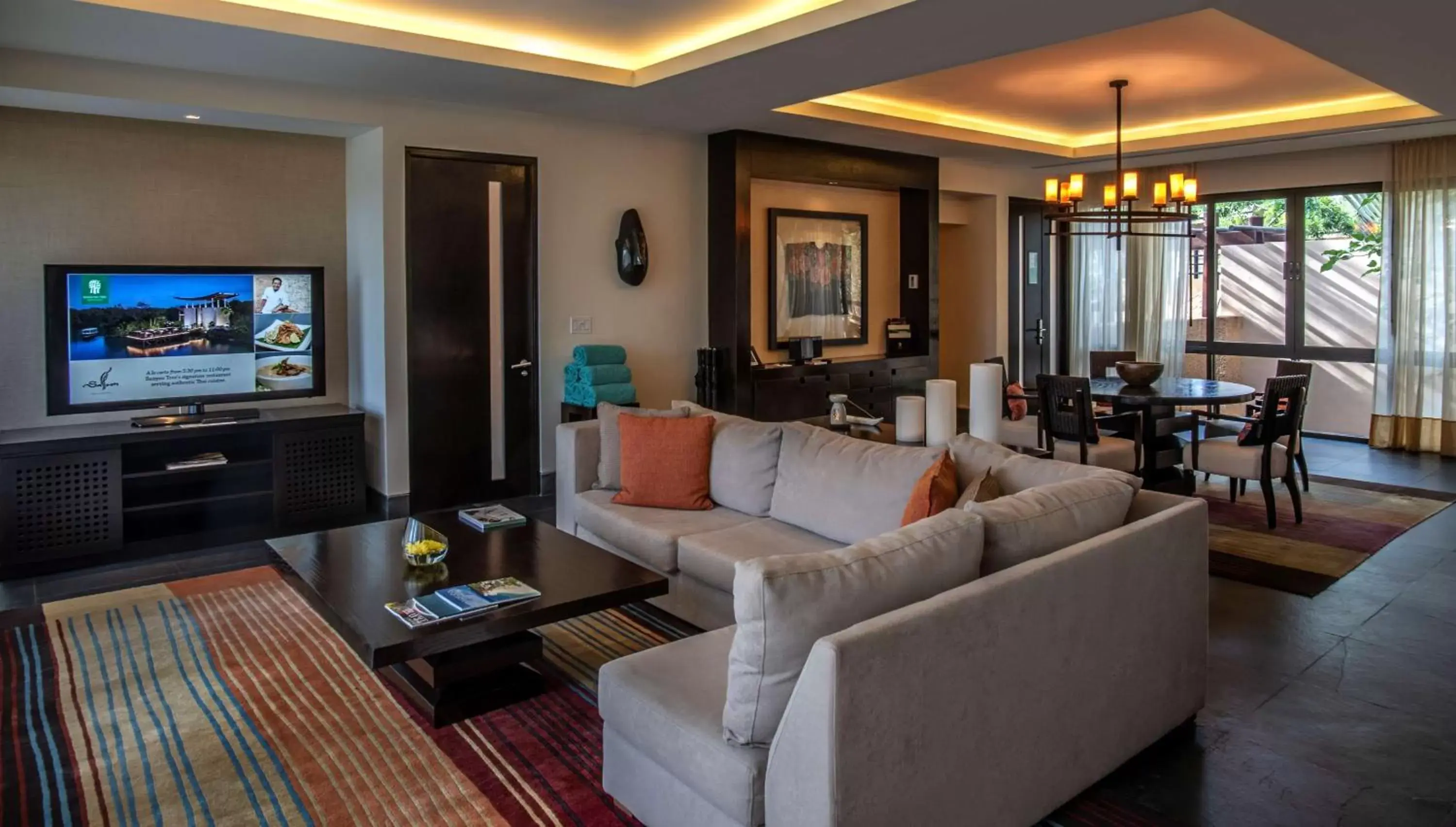 Kitchen or kitchenette, Seating Area in Banyan Tree Mayakoba