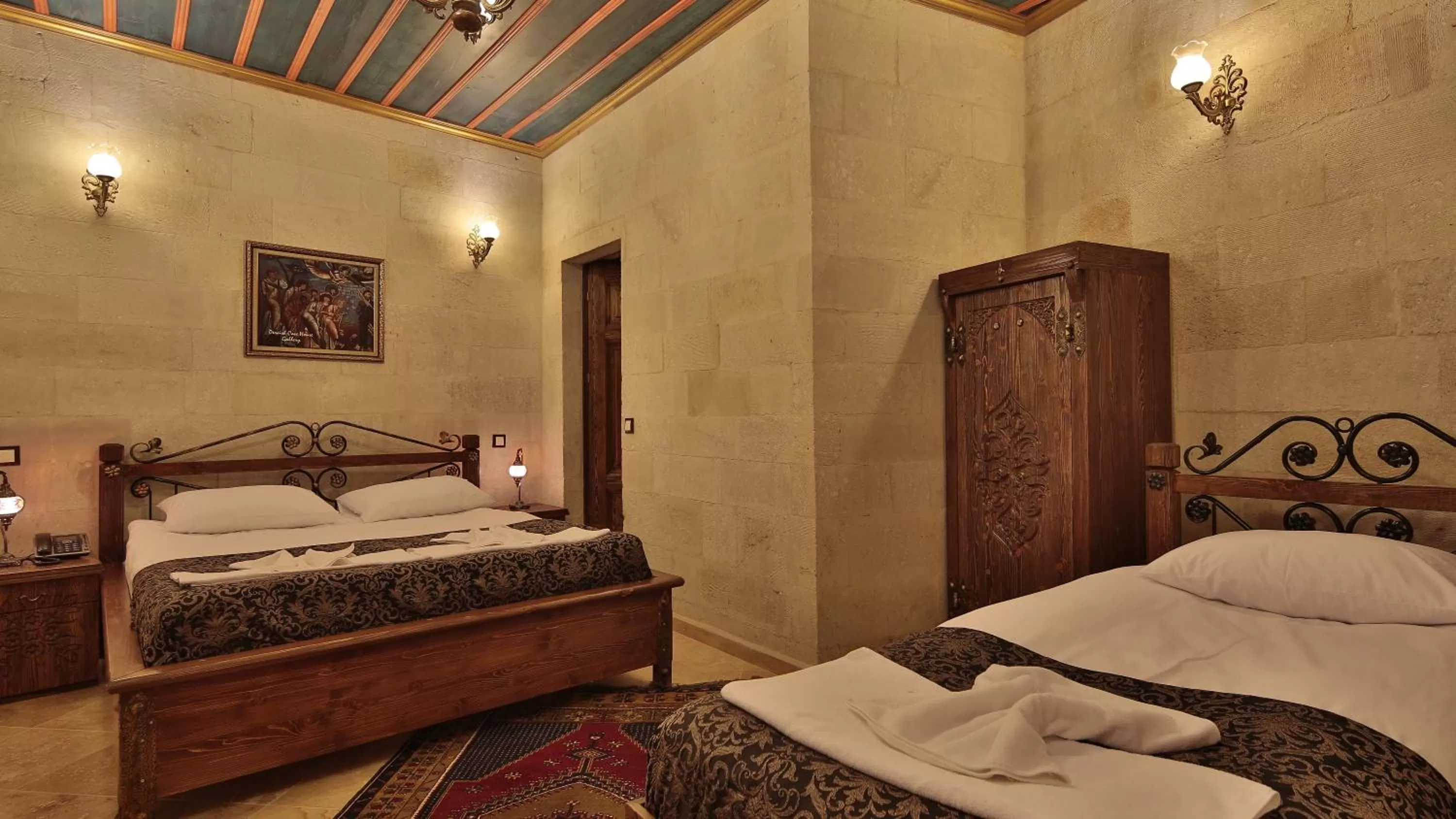 TV and multimedia, Bed in Cappadocia Cave Land Hotel