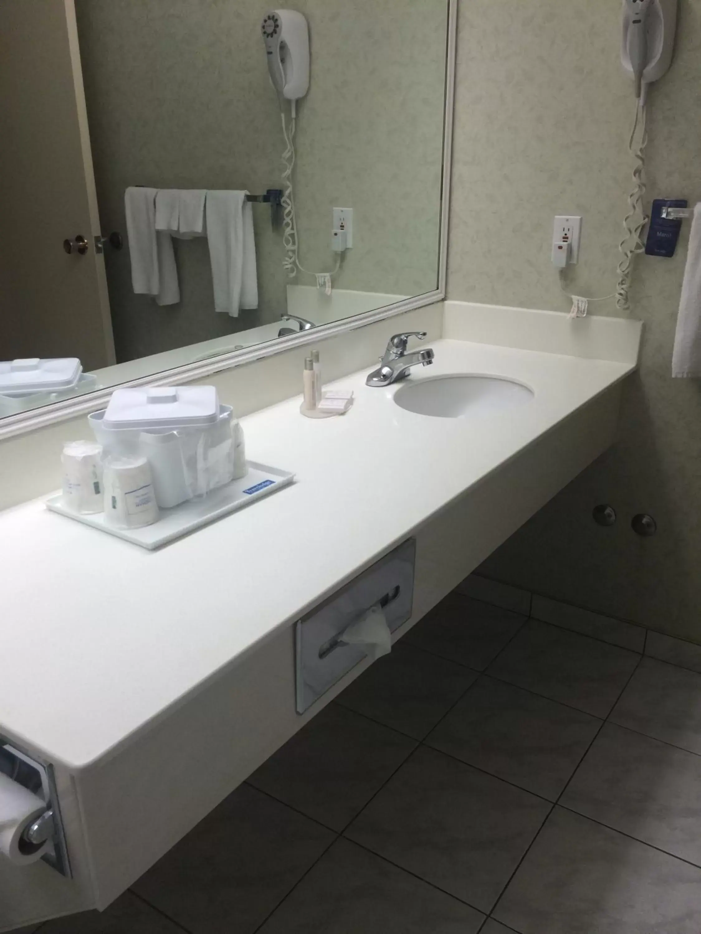 Bathroom in Travelodge by Wyndham Winnipeg East