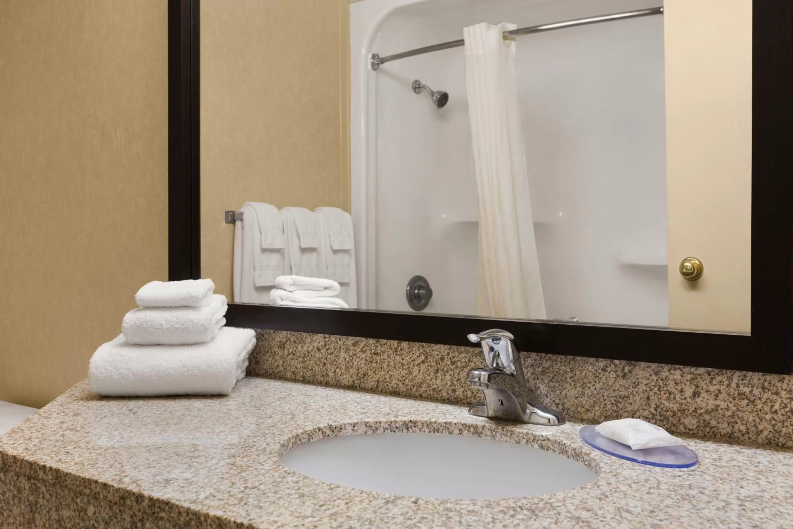 Bathroom in Travelodge by Wyndham Barrie