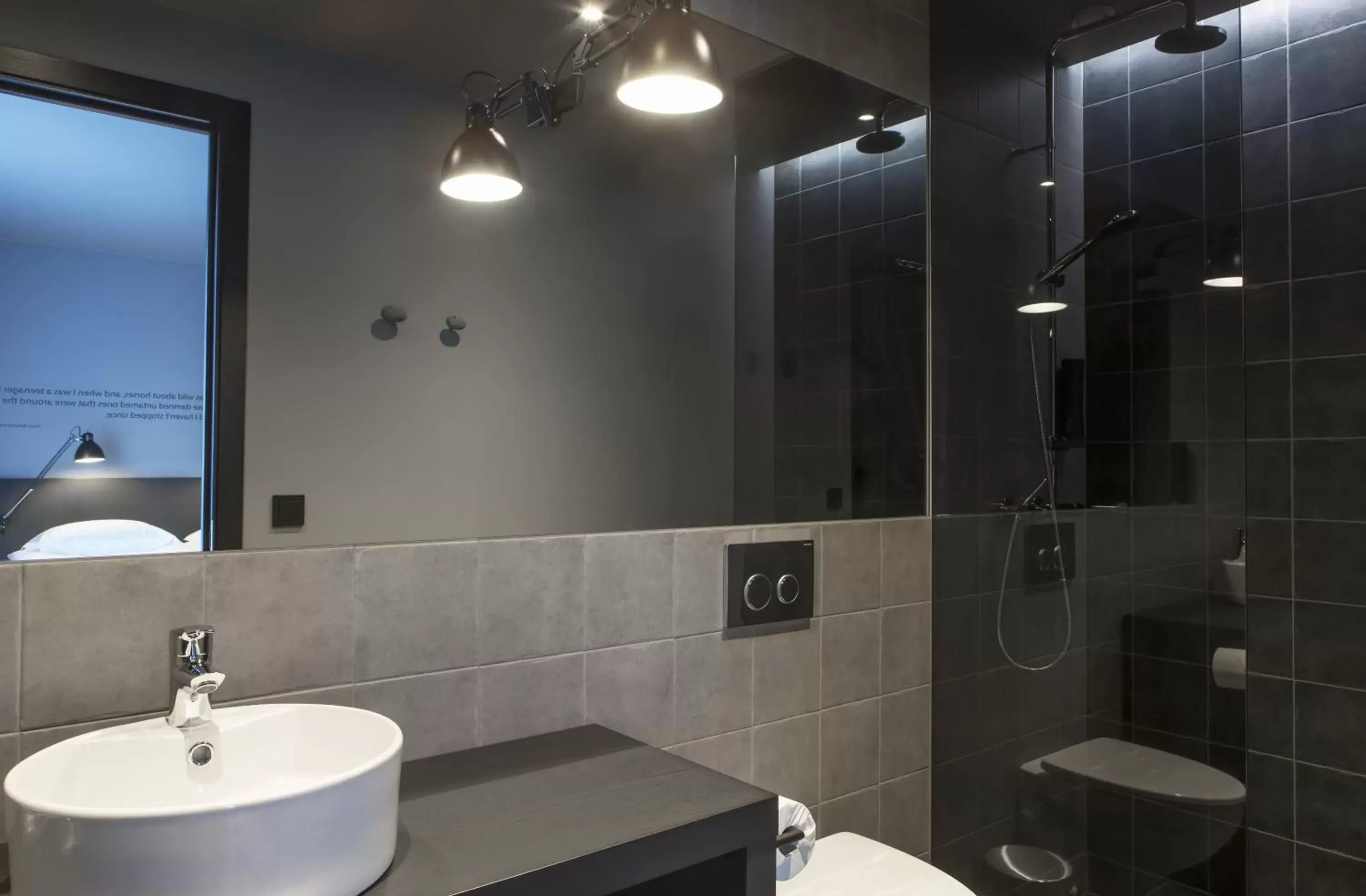 Shower, Bathroom in Skuggi Hotel by Keahotels