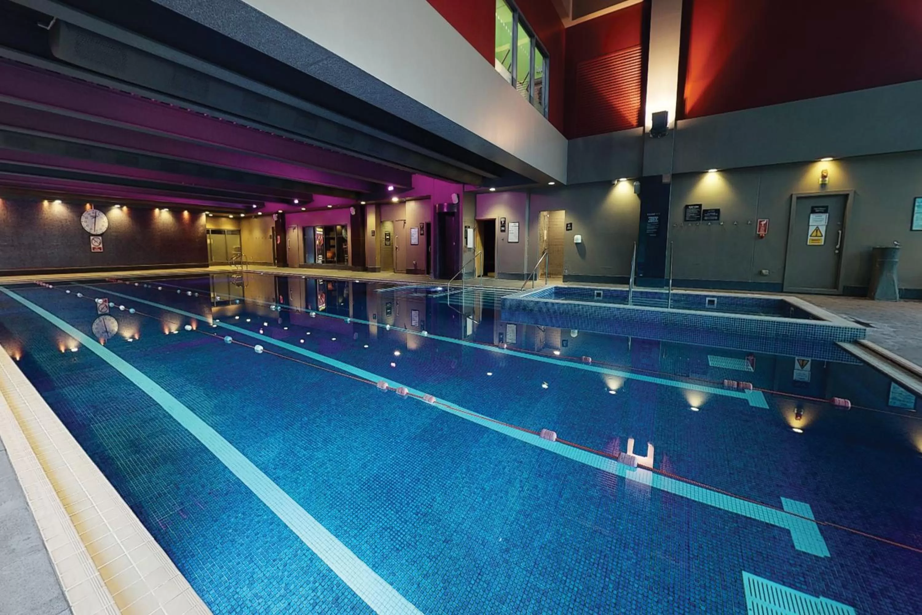 Swimming pool in Village Hotel Manchester Ashton
