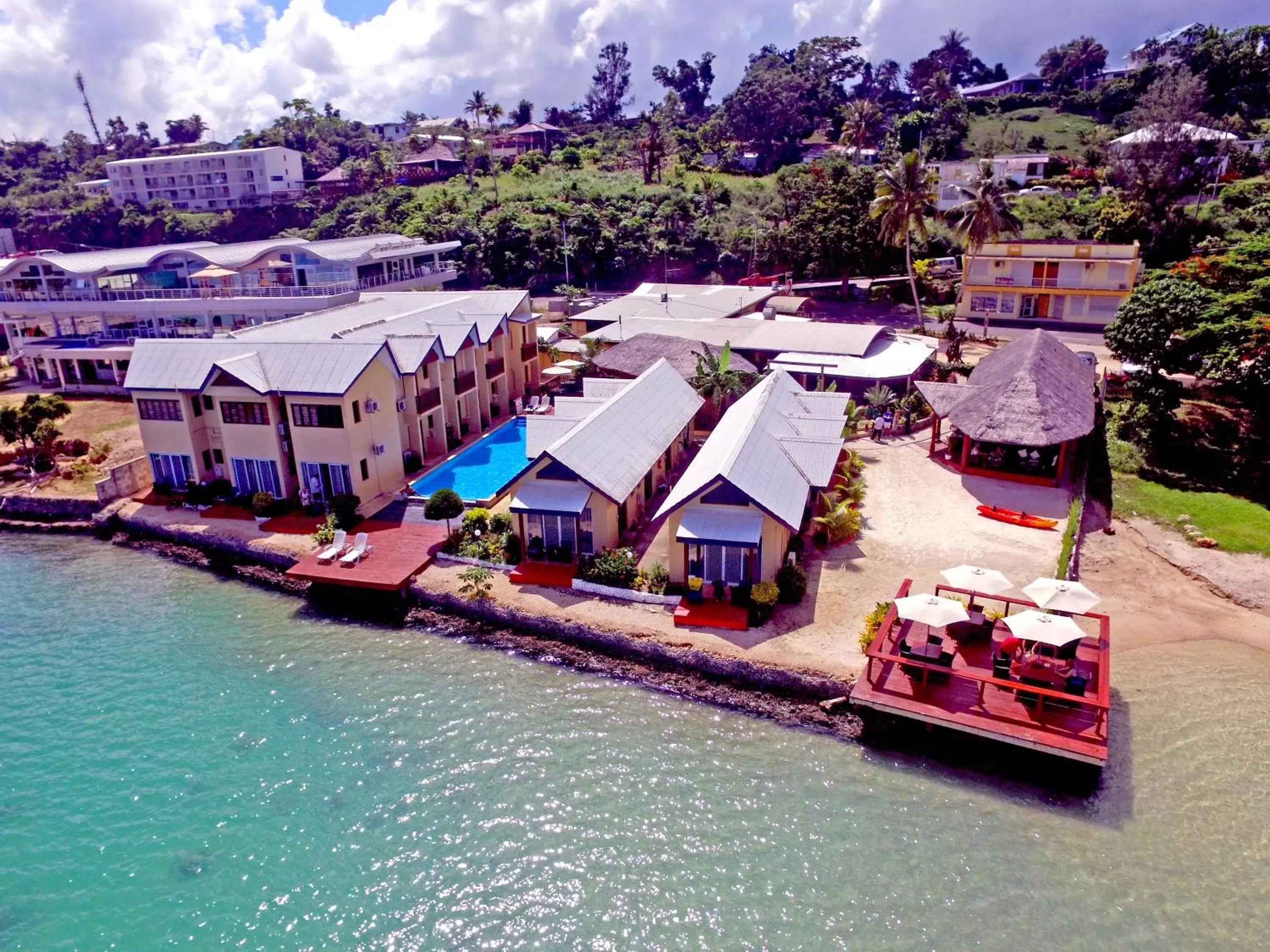 Restaurant/places to eat, Bird's-eye View in Moorings Hotel