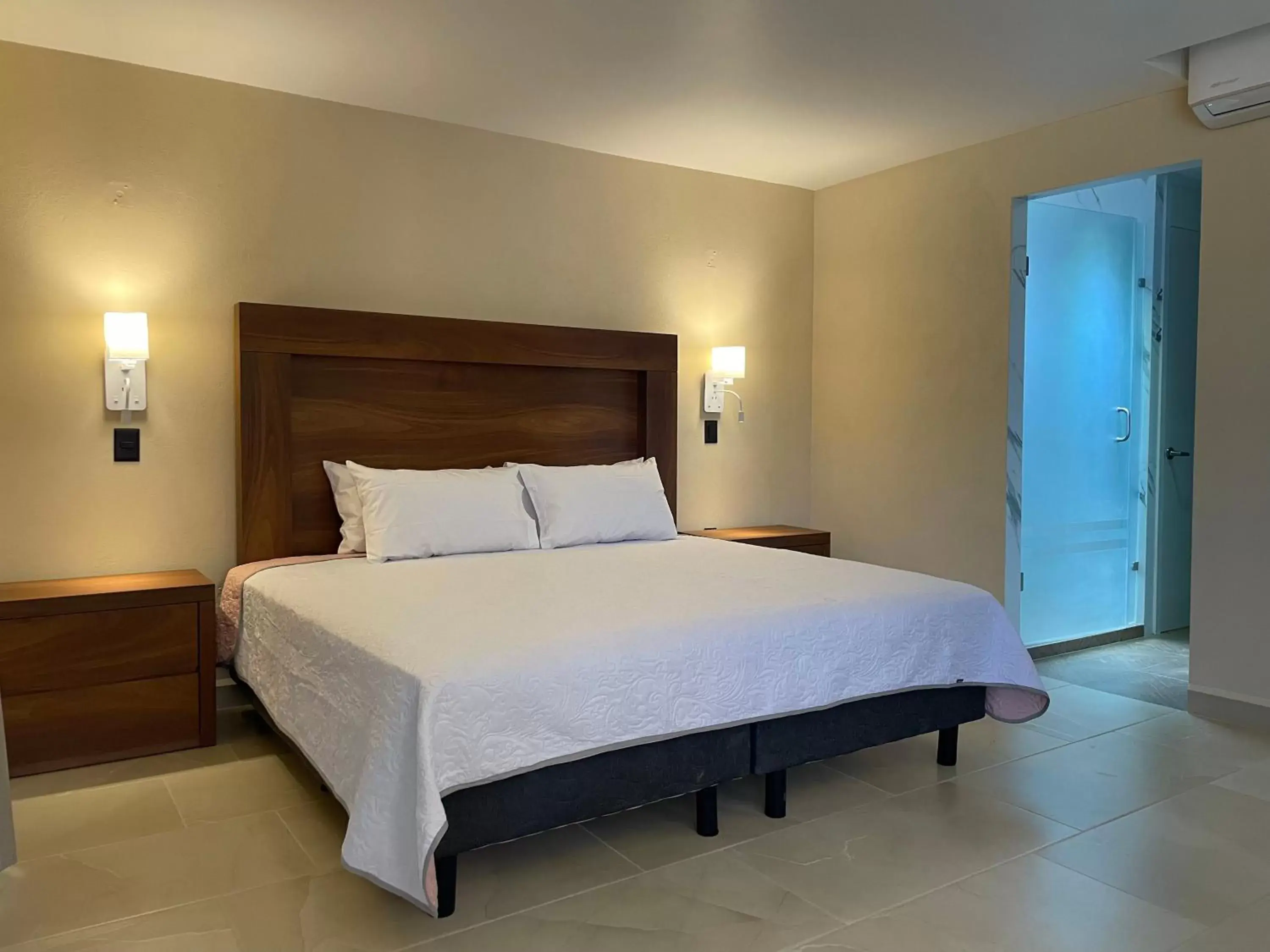 Bed in Hotel Balcón del Cielo Bed in Hotel Balcón del Cielo