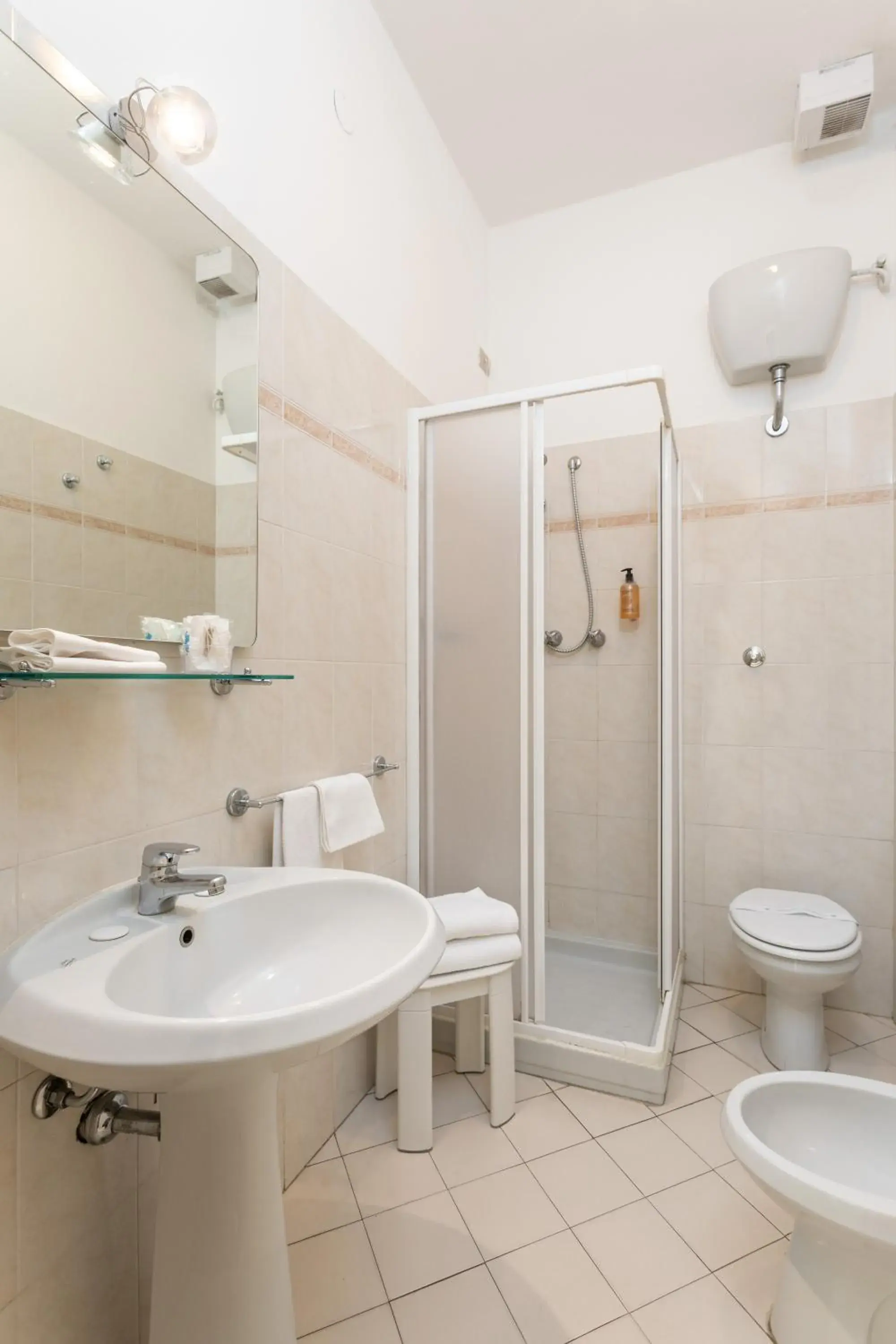 Shower, Bathroom in Hotel Minerva