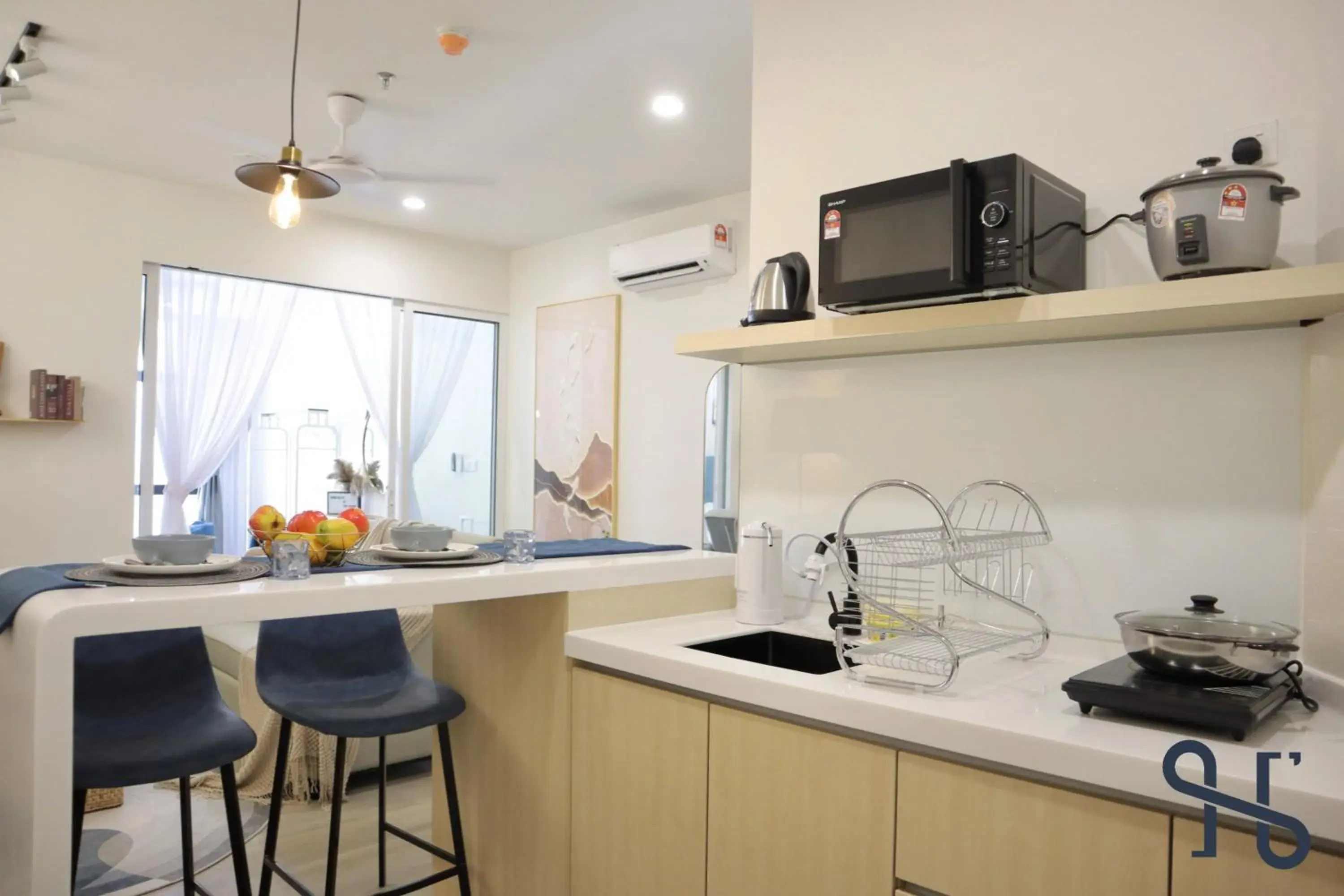 Kitchen or kitchenette, Kitchen/Kitchenette in Homesuite' Home @ The Shore Kota Kinabalu