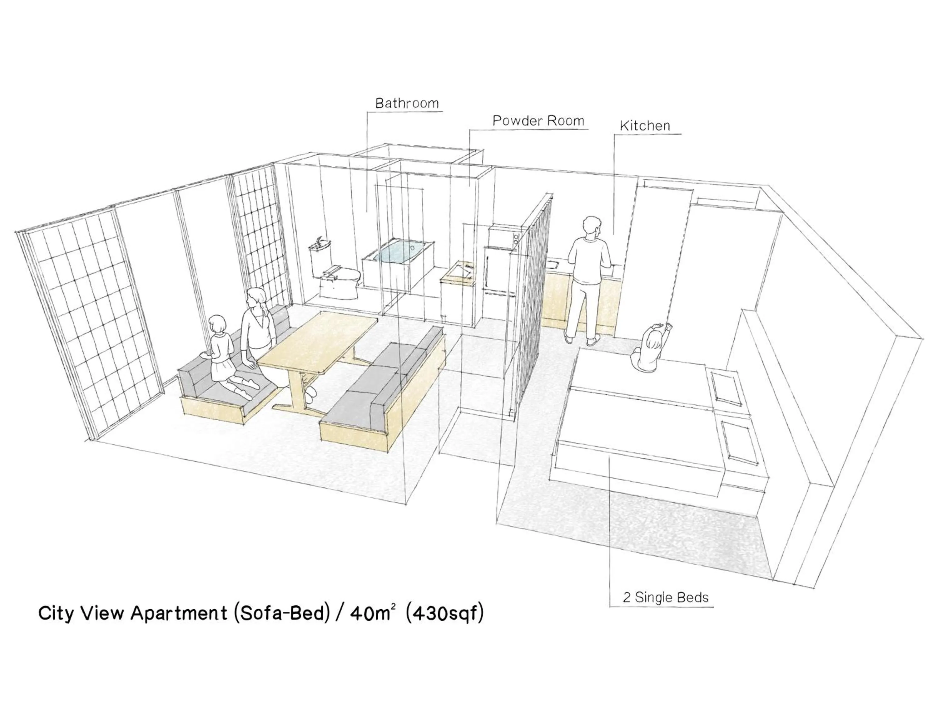 Floor plan in MIMARU Tokyo Akasaka
