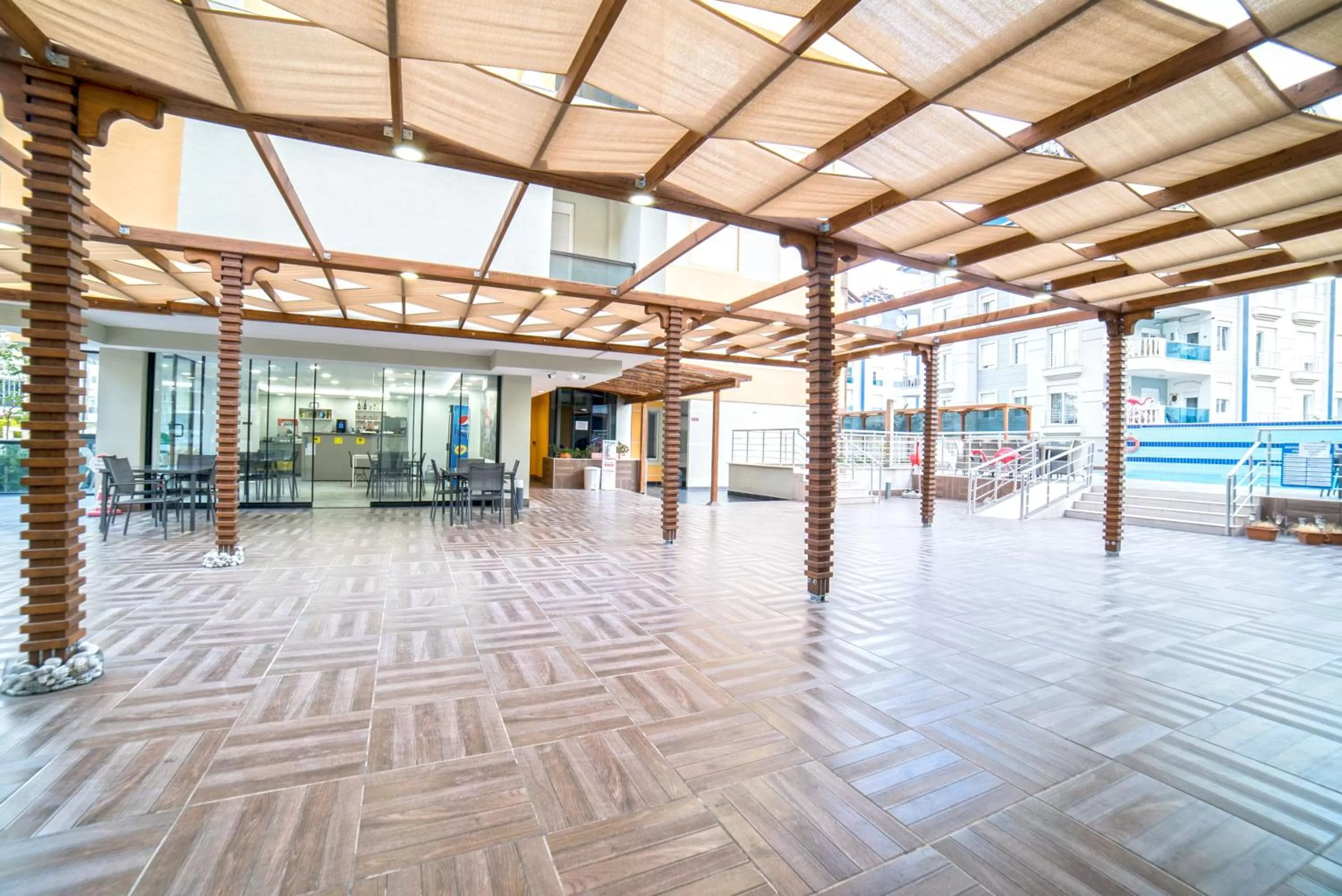 Seating area in Flamingo Residence
