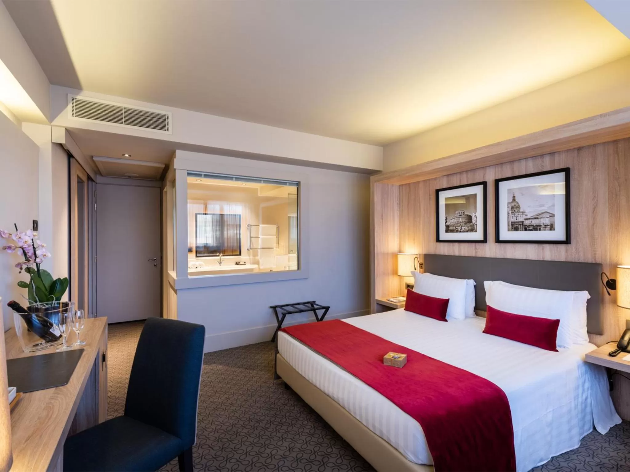 Bed in A.Roma Lifestyle Hotel