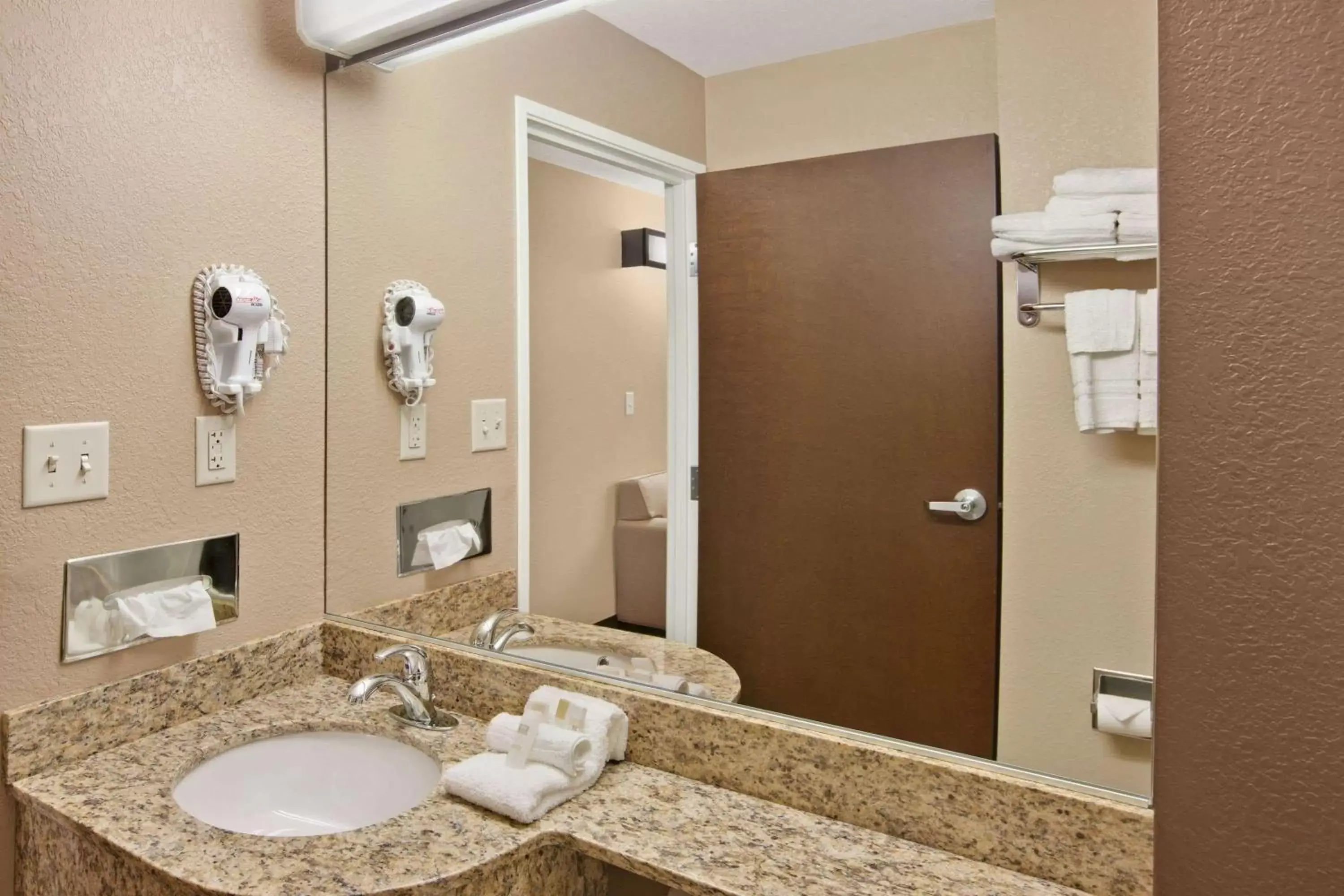Bathroom in Microtel Inn & Suites-Sayre, PA