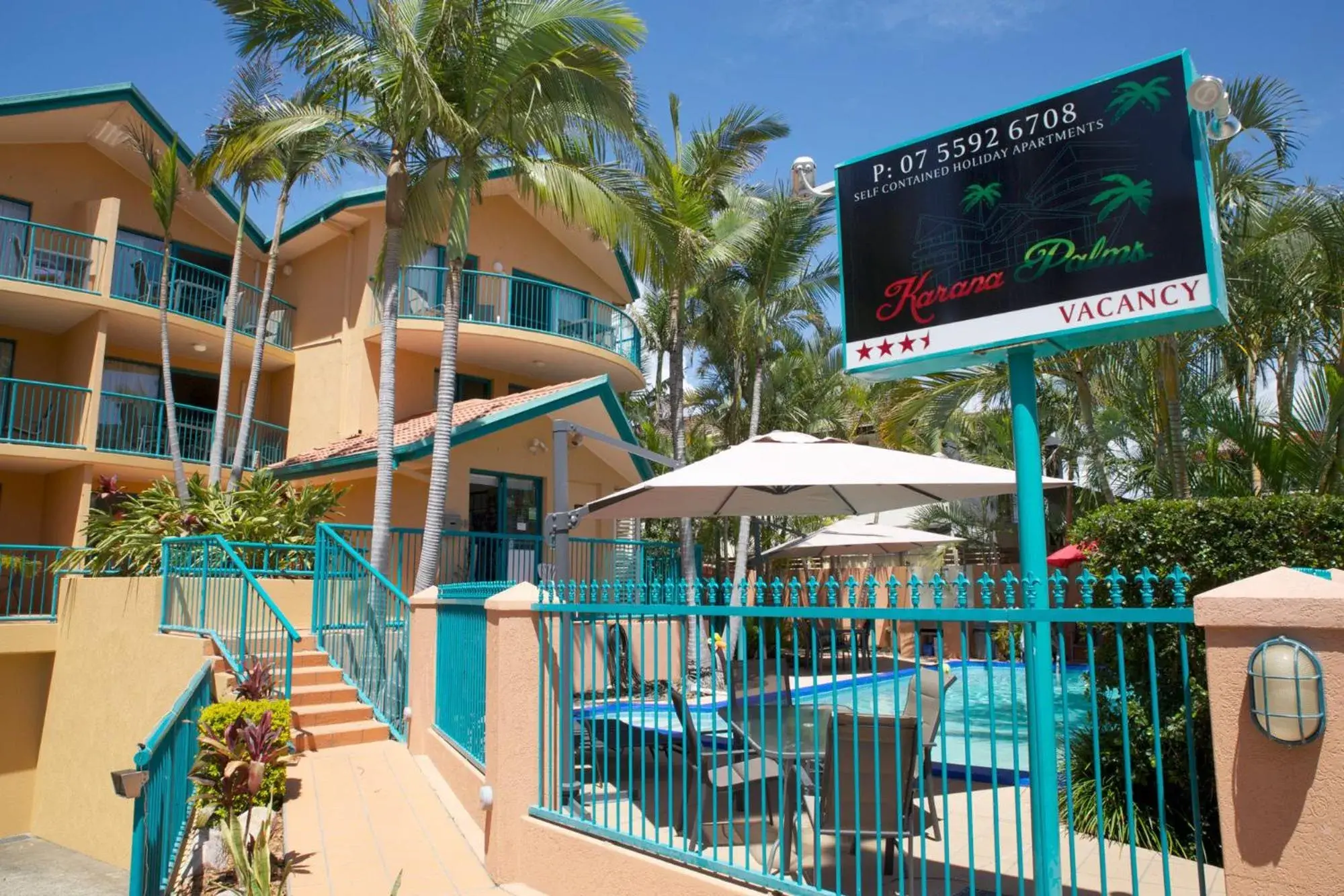Property building in Karana Palms Resort Property building in Karana Palms Resort