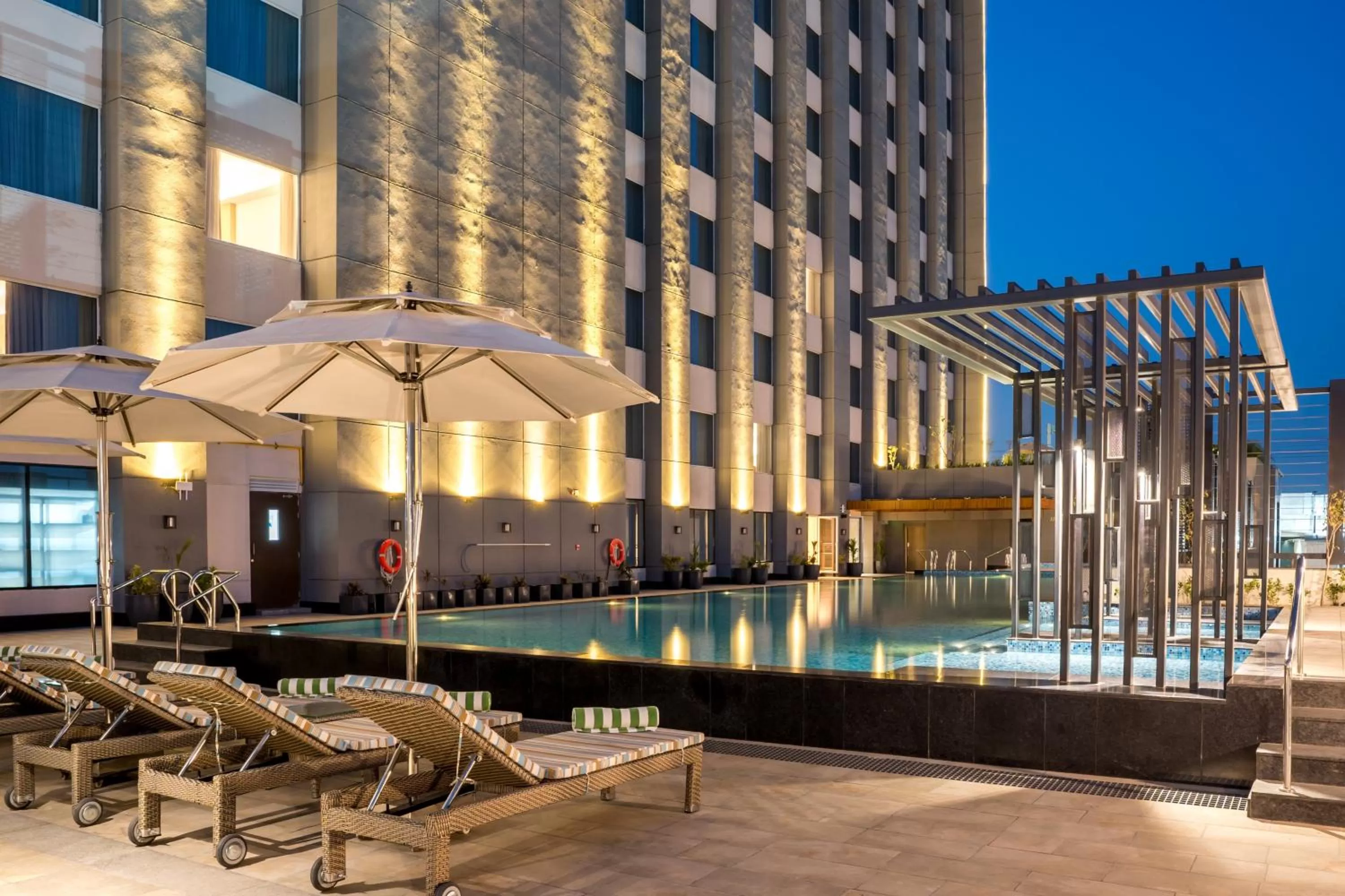 Swimming pool in Holiday Inn Lucknow Airport by IHG