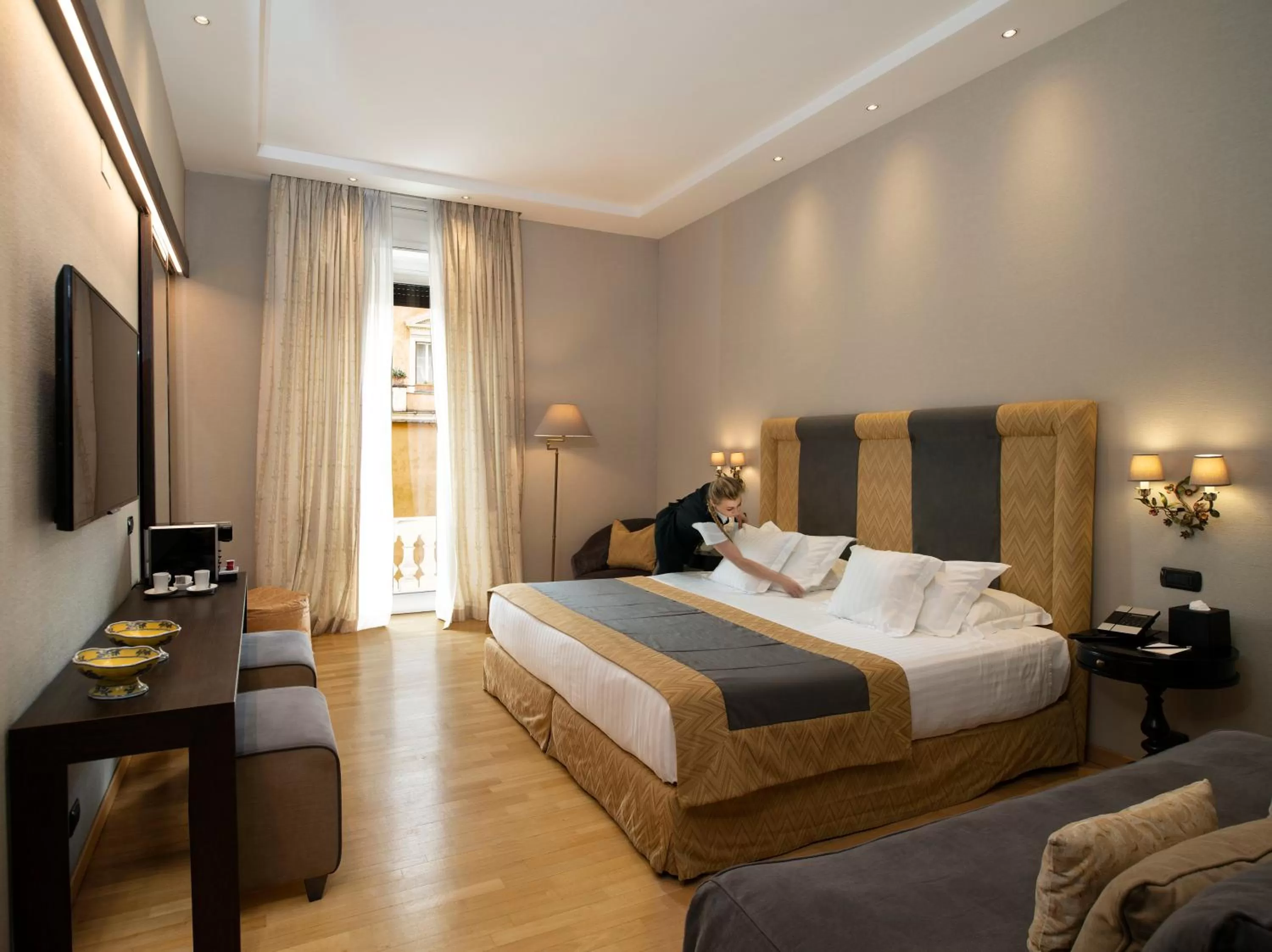 View (from property/room), Bed in Alpi Hotel